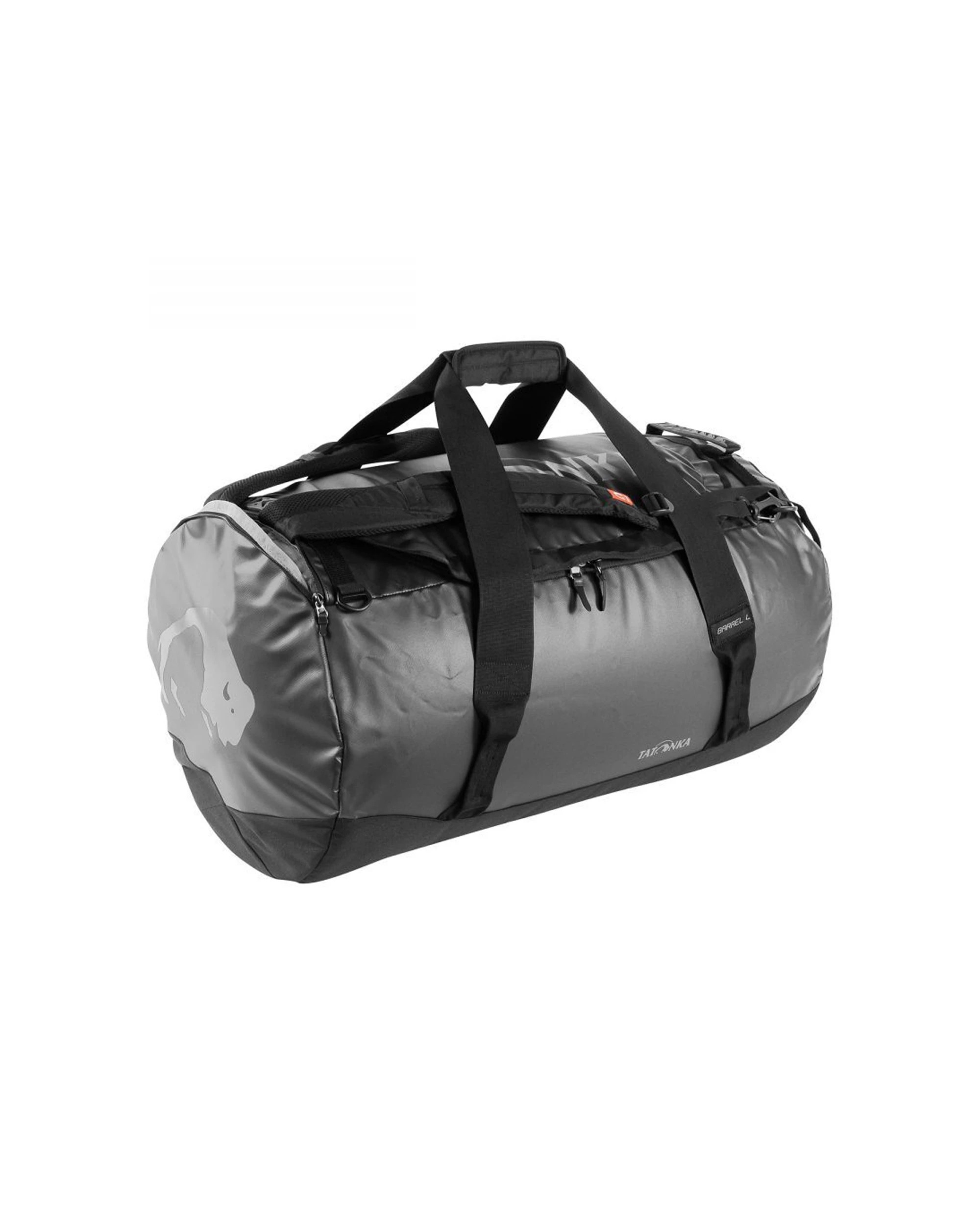 1 Tatonka Travel Barrel Duffle Bag Large 85L Backpack Straps - Black, 1 of 2