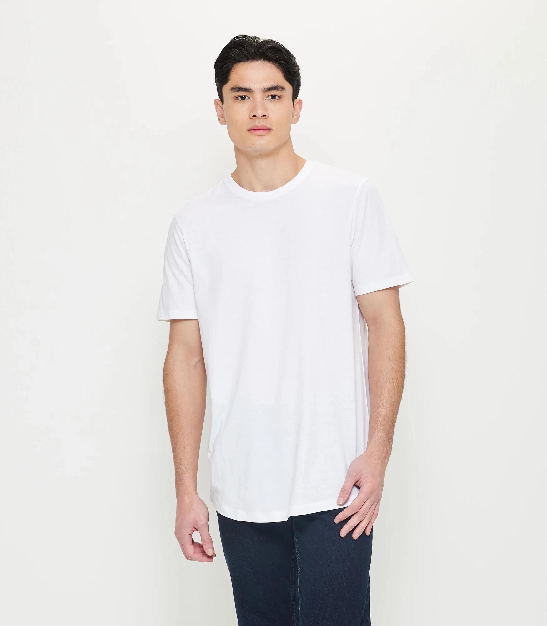 1 Target Australian Cotton Curved Hem T-Shirt WHITE, 1 of 6