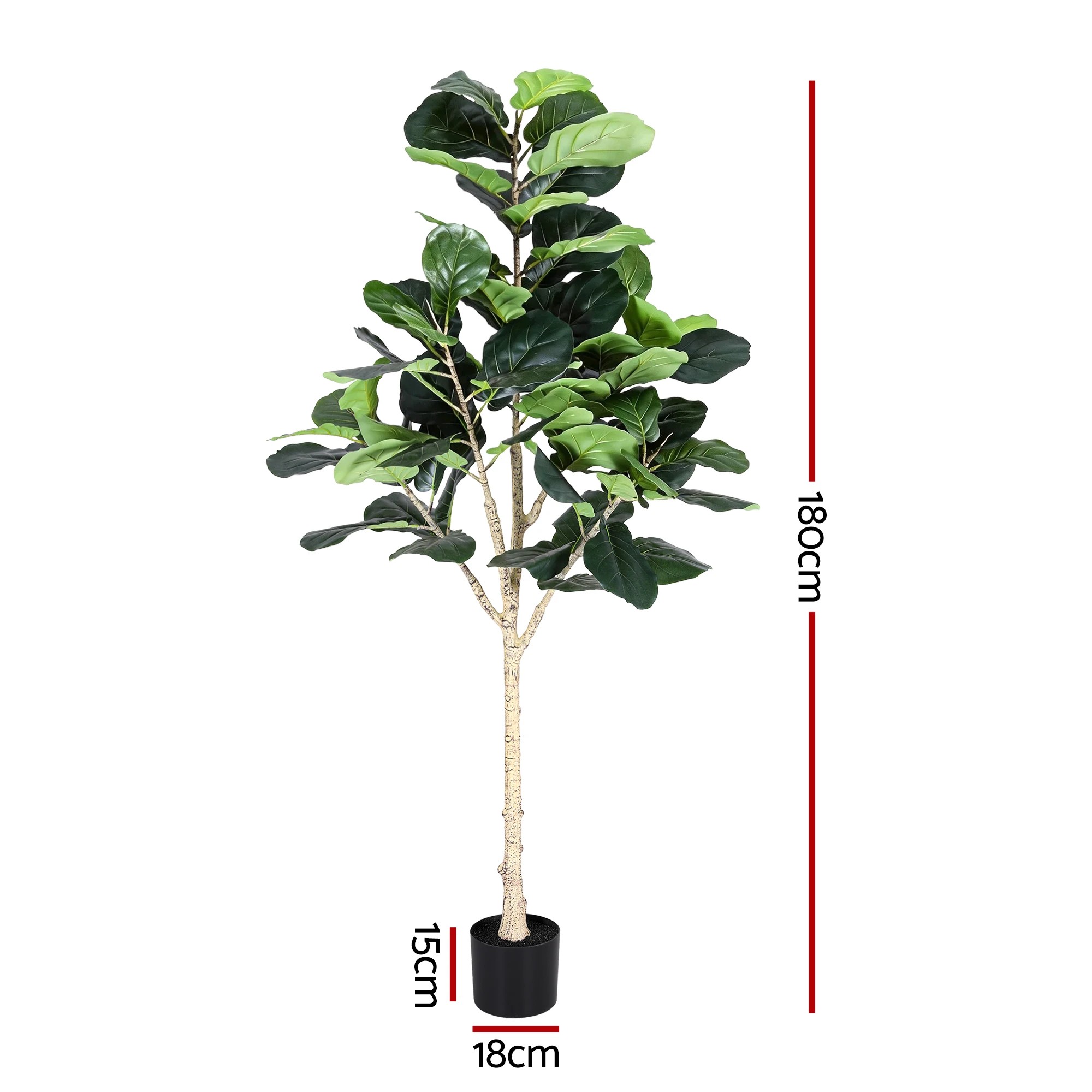 3 Artiss 180cm Artificial Fiddle Tree - Green, 3 of 7