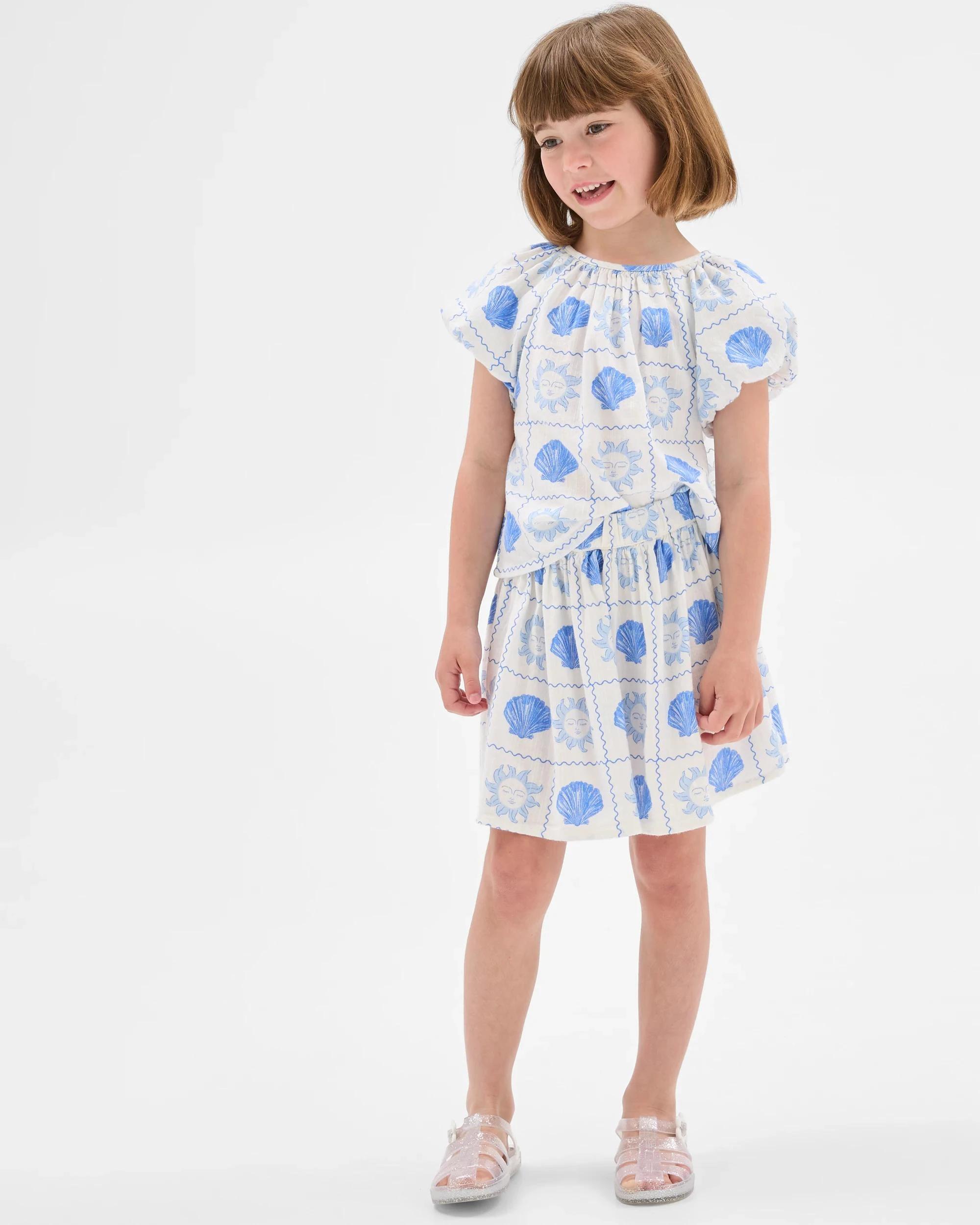 4 Target Woven Skirt BLUE SUN SHELLS, 4 of 6