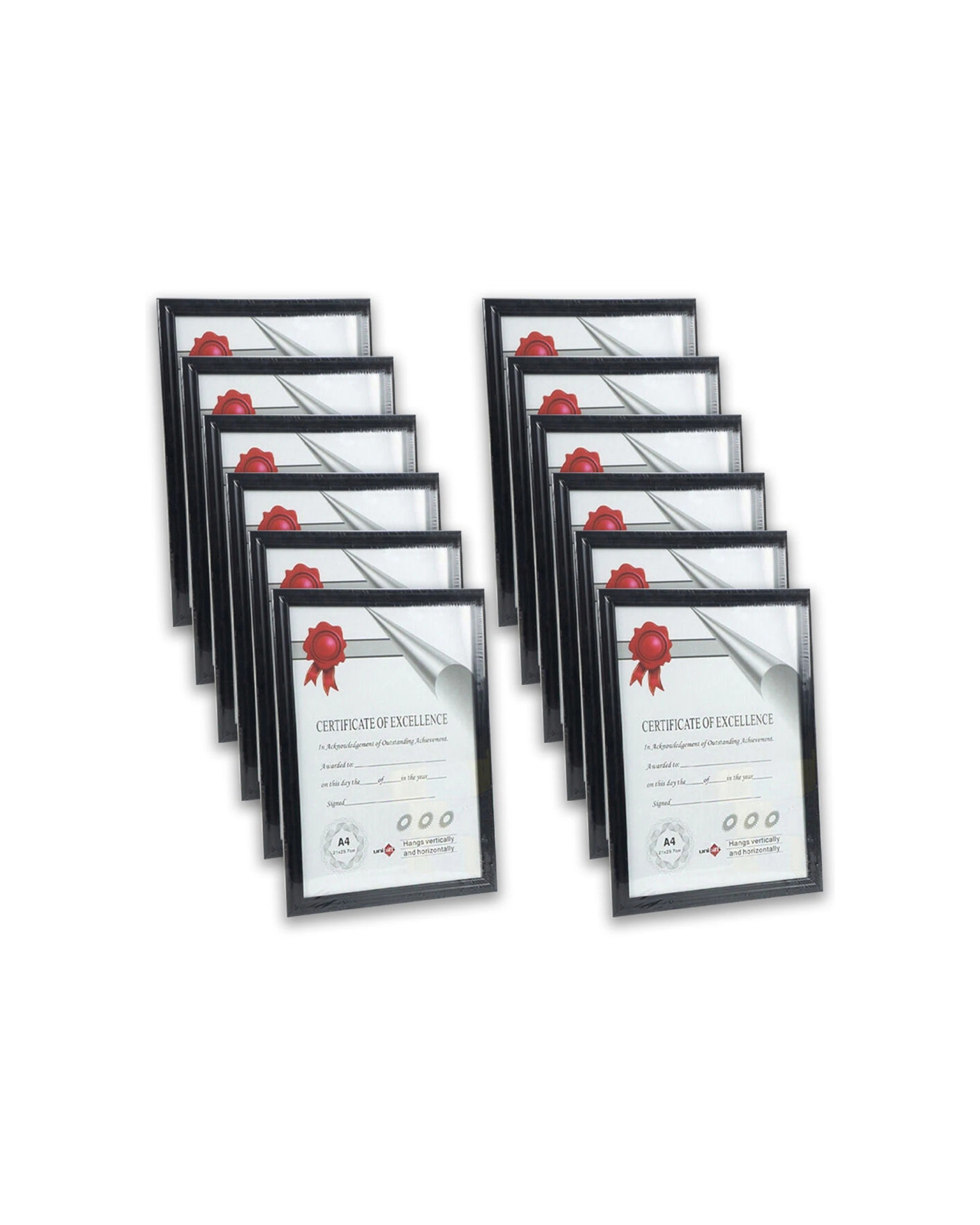 1 Unigift 12PK A4 Certificate Glass Picture Photo Frame Home Decor 21x29.7cm, 1 of 2