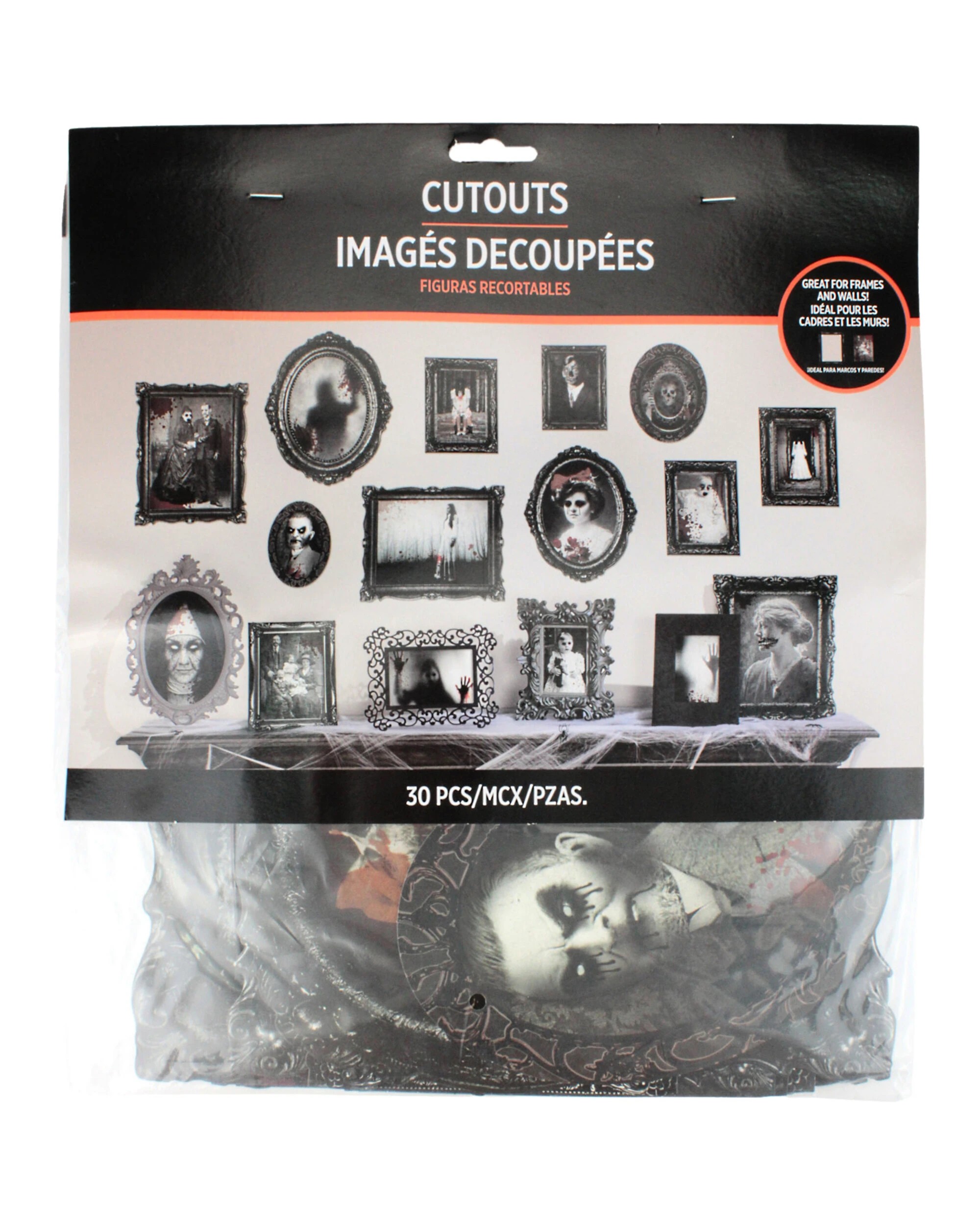 2 Amscan Inc. Halloween Dark Manor Framed Wall Decorations Pack of 30 - Multi, 2 of 3