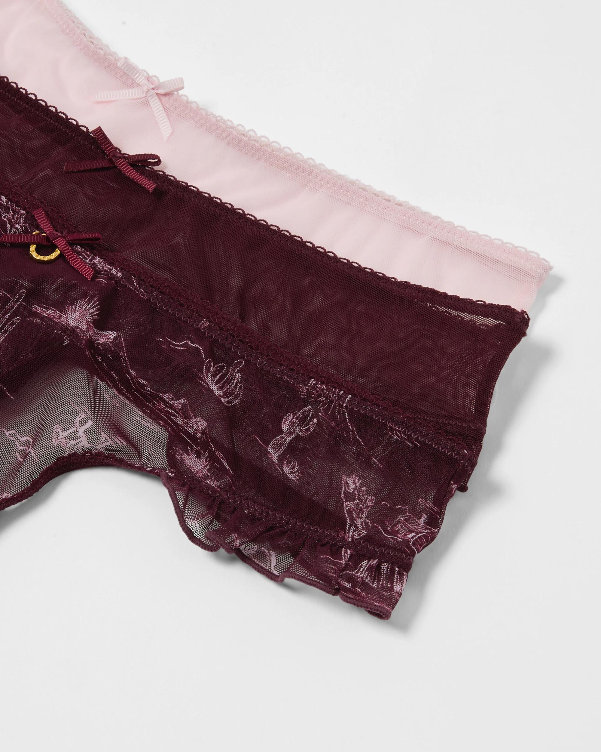 3 3 Pack Mesh G-String Briefs Western, 3 of 10