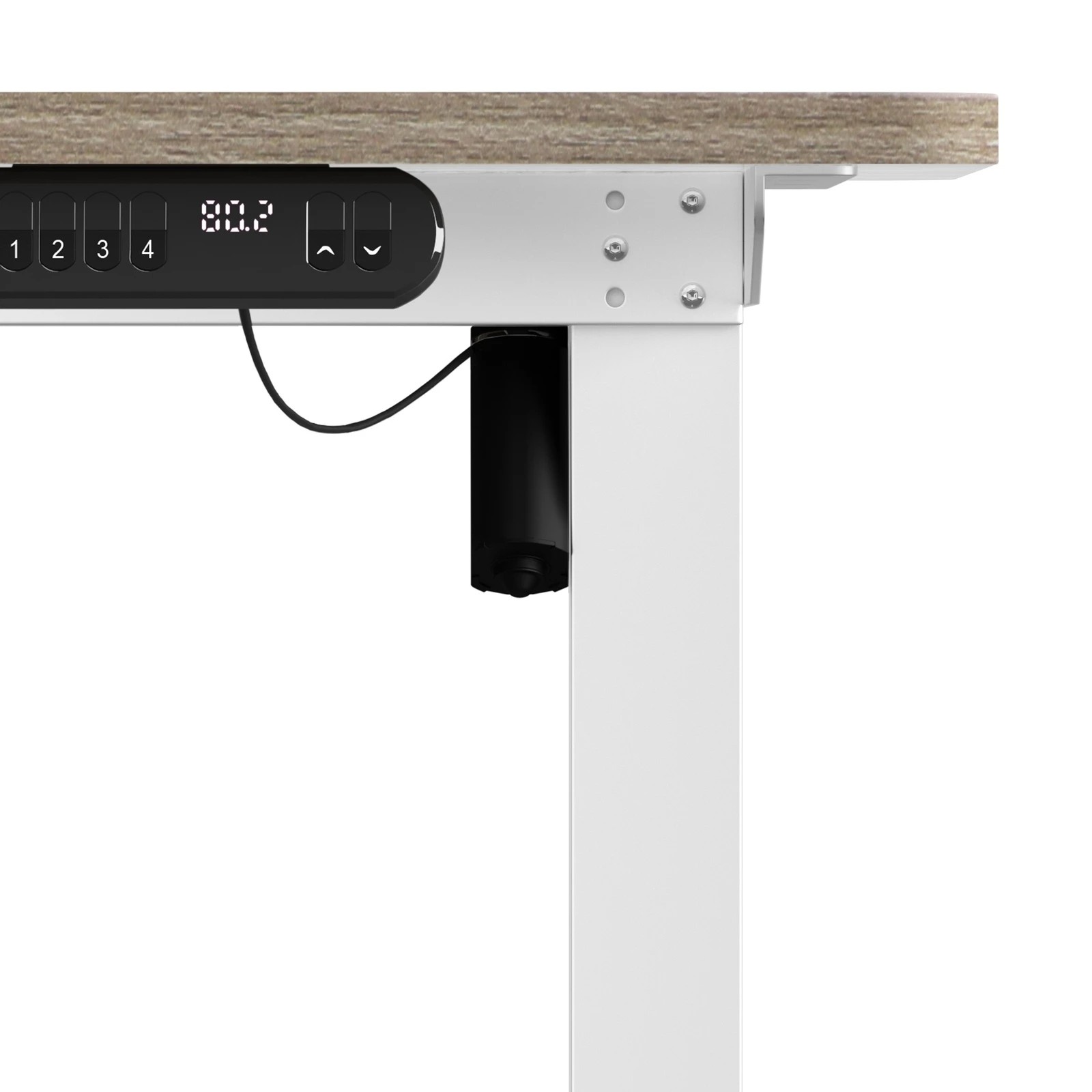 3 Oikiture Electric Standing Desk Single Motor 140cm Tabletop
 - Multi, 3 of 4