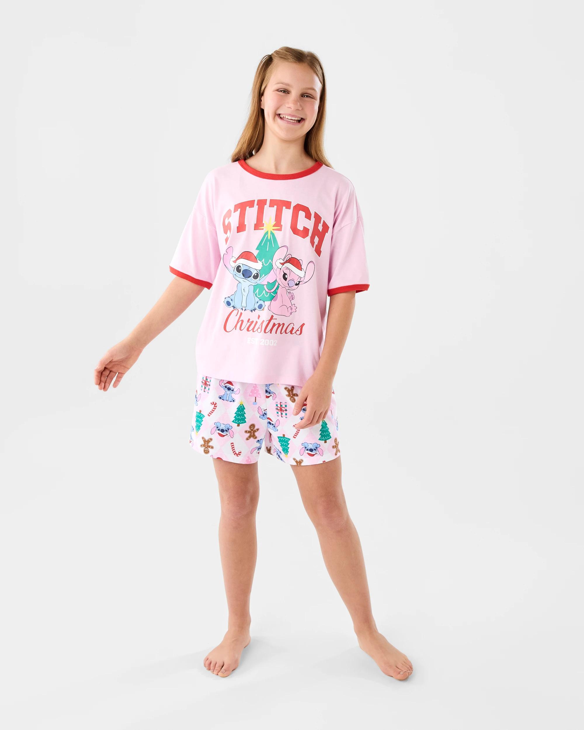 7 Family Matching Christmas Stitch Older Kids Pyjama Set Stitch, 7 of 10