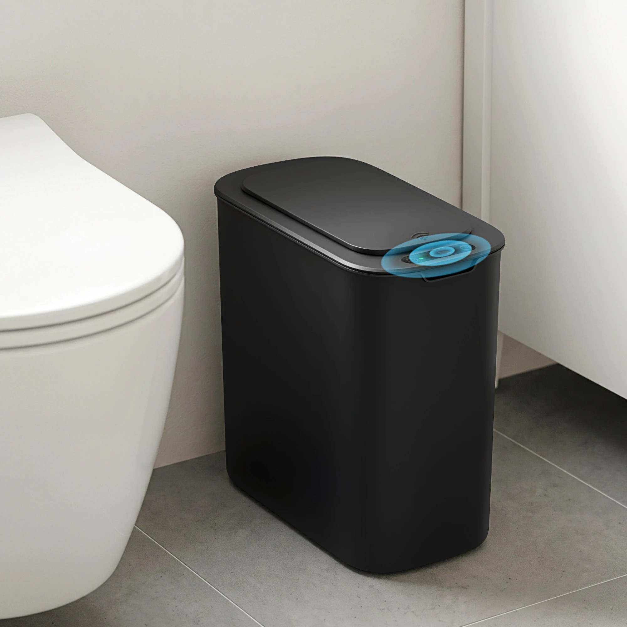 8 Devanti Automatic Trash Bin with Lid 11L Motion Sensor Kitchen Bin Touchless - Black, 8 of 8