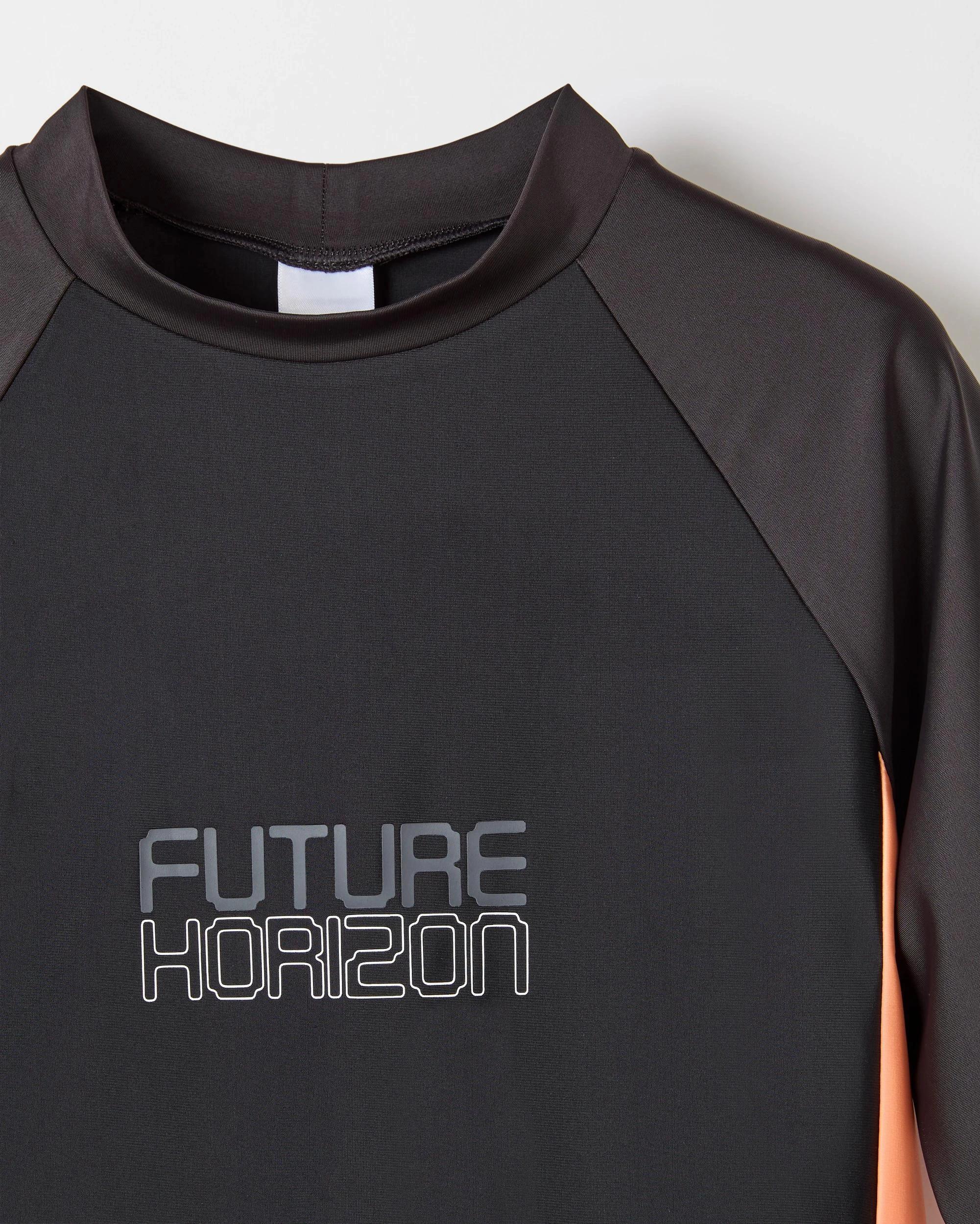 2 Target Swim Rash Vest BLACK/AUTUMN SUNSET, 2 of 2