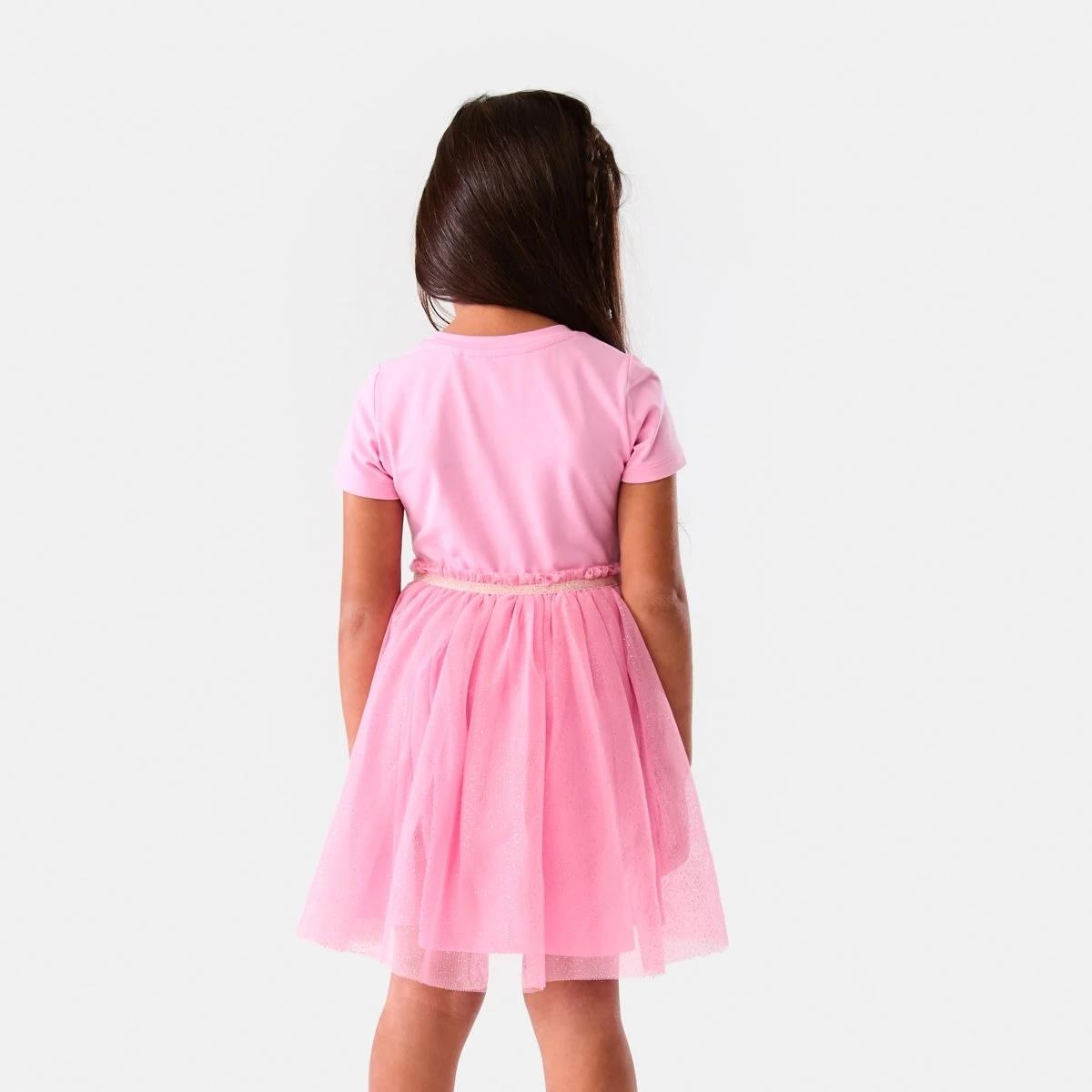 2 Short Sleeve Tutu Dress Pnk Unicrn, 2 of 9