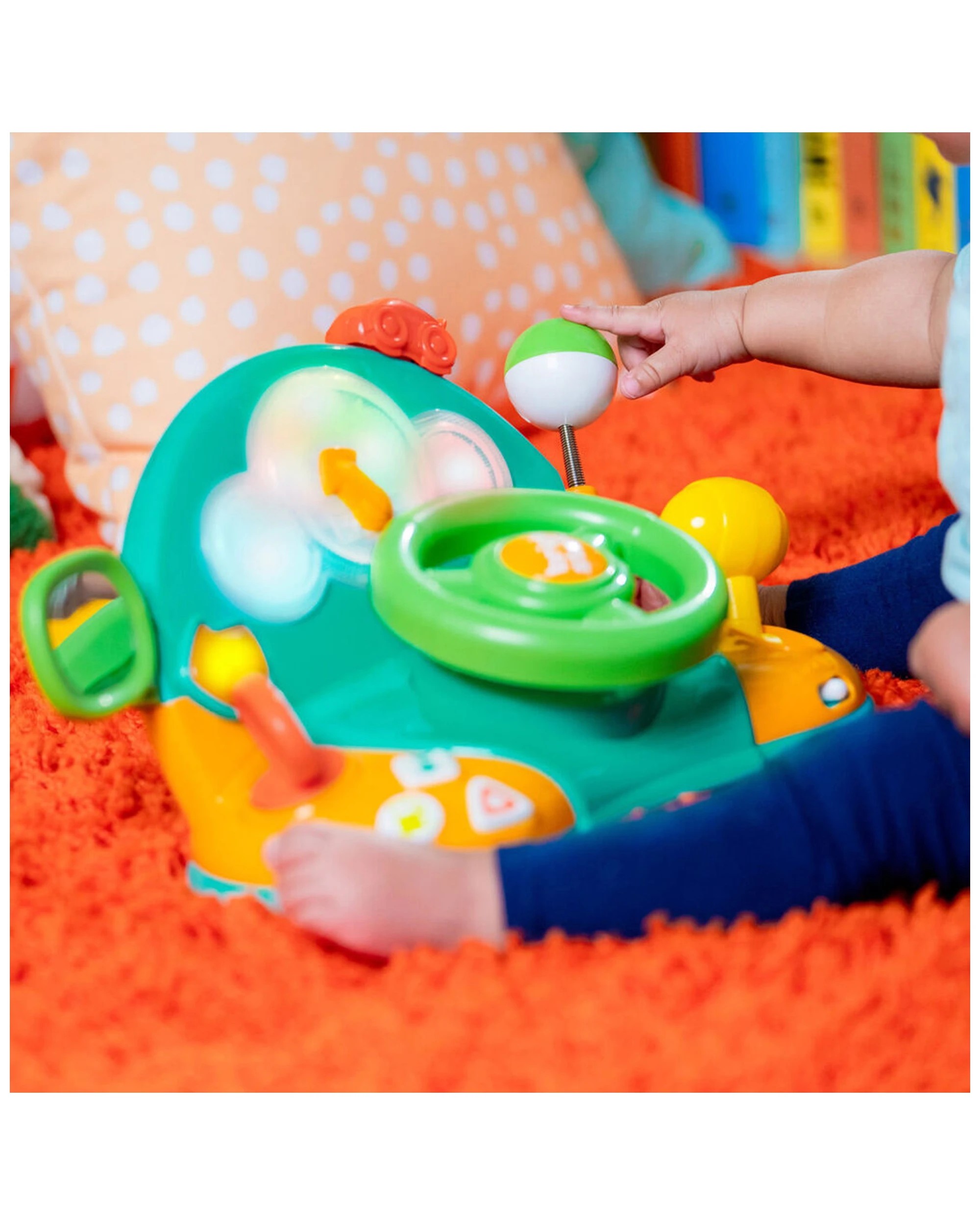 7 Bright Starts Lights And Colors Driver Steering Wheel Baby Toy 6 Months Plus - Multi, 7 of 8