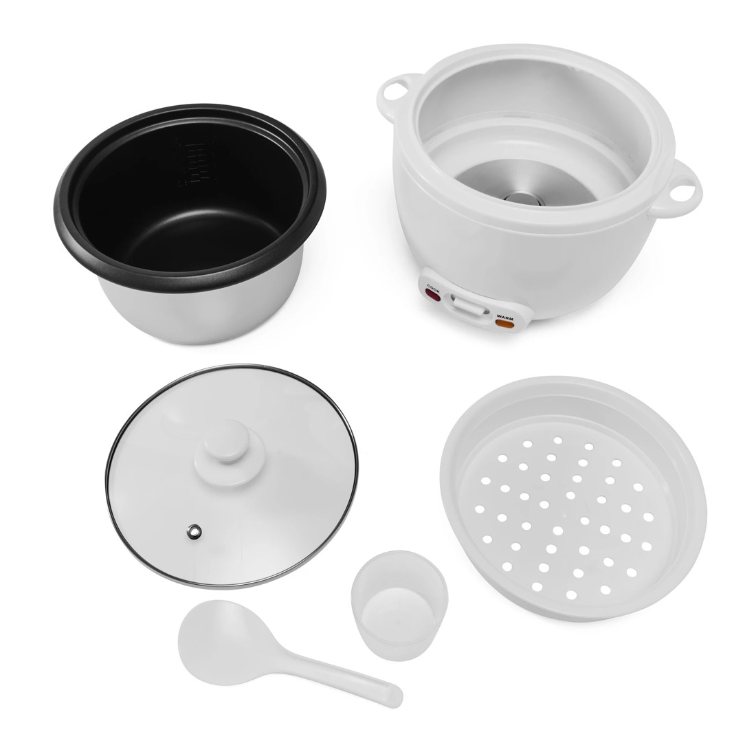 9 10 Cup Family Rice Cooker - White, 9 of 9