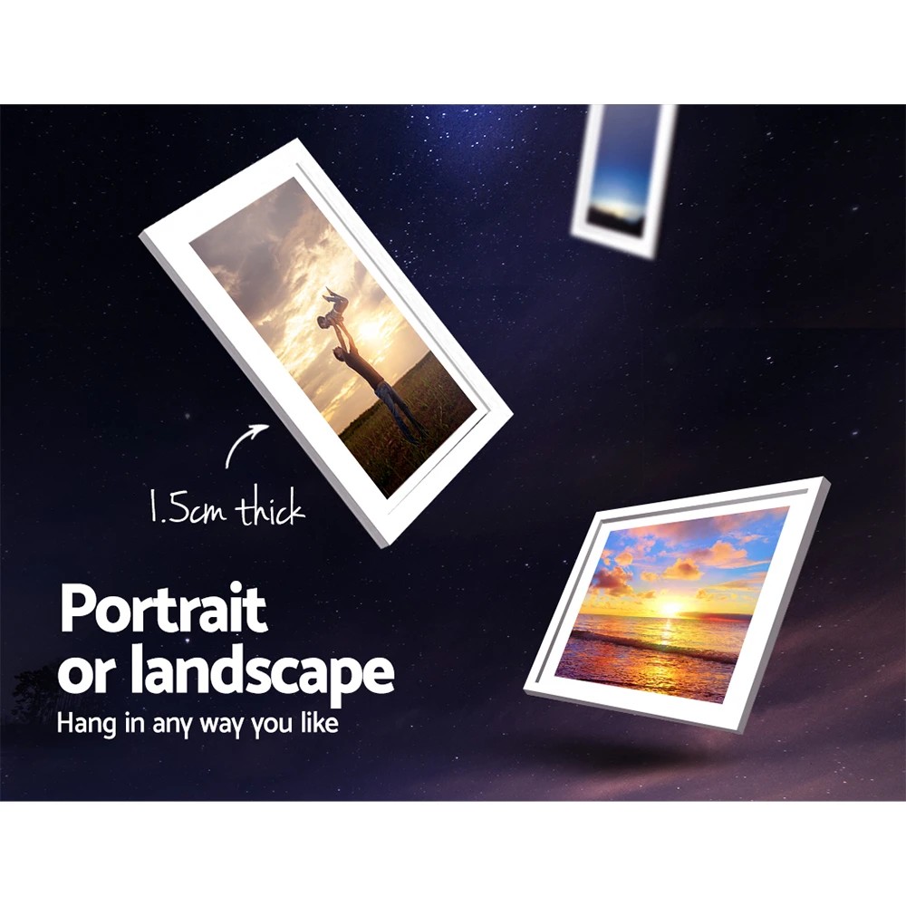 1 Artiss Photo Frames Art Holder 11PCS 5x7" 6x8" 8x10" - White, 1 of 1