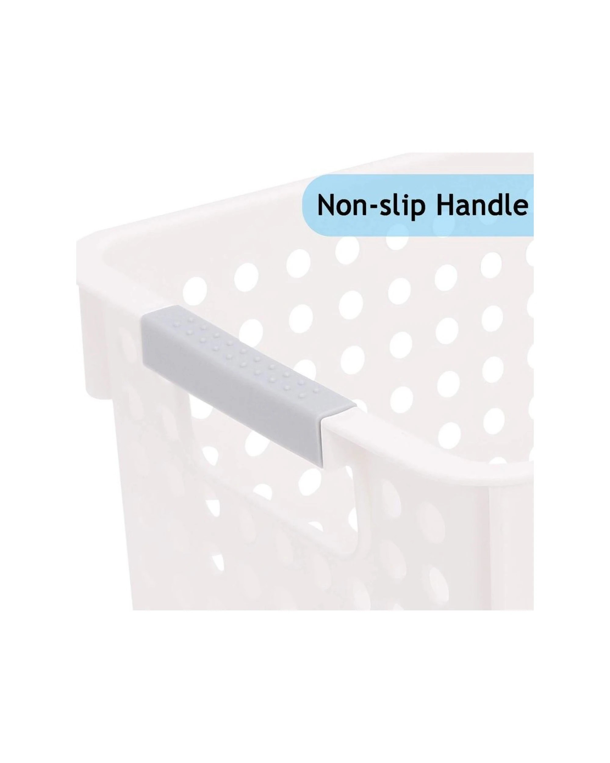 3 BR Home Premium Plastic Storage Basket with Grip Handles - 36 Pack, 3 of 7