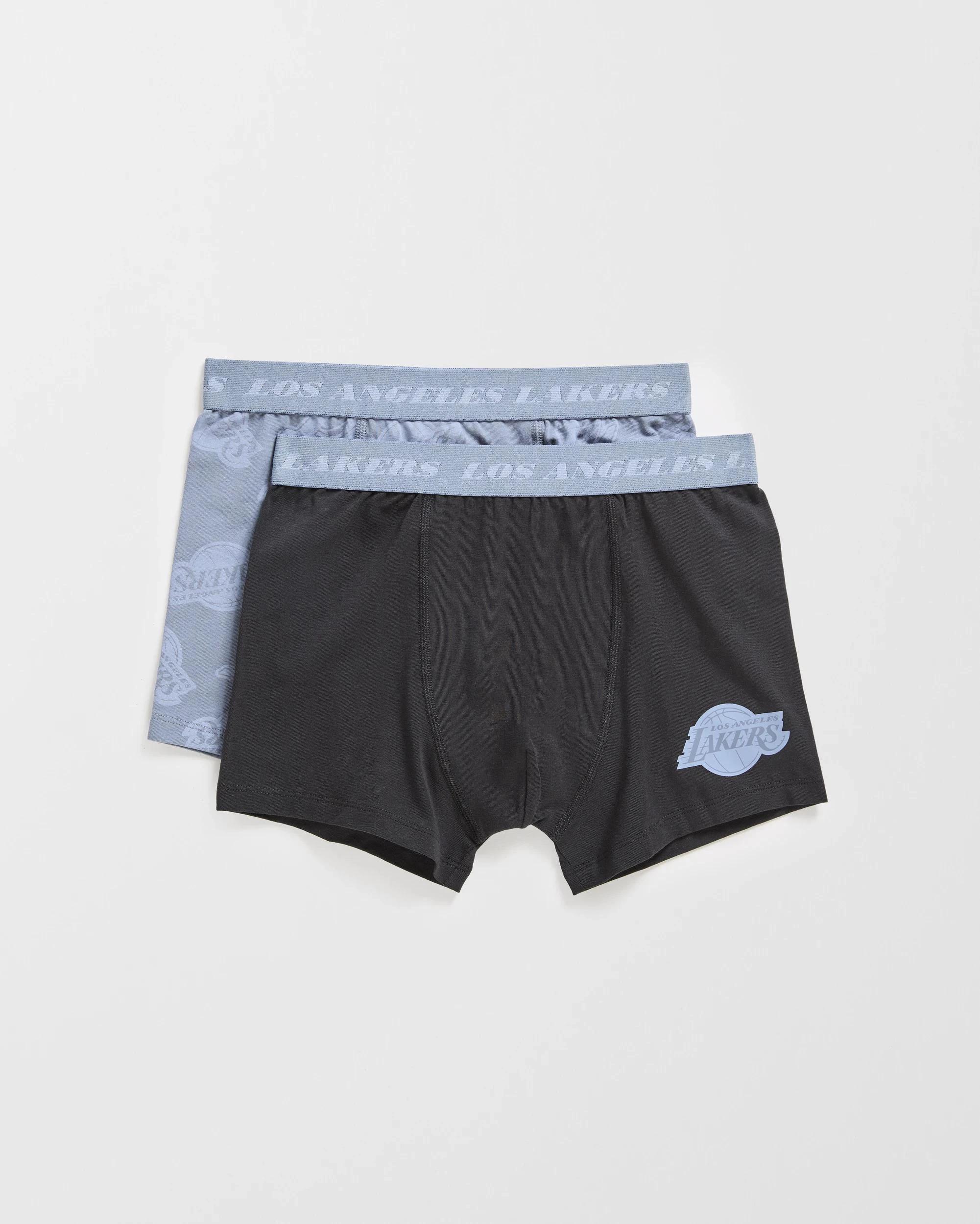 1 NBA Australian Cotton Blend Older Boys Trunks 2 Pack NBA LAKERS, 1 of 1