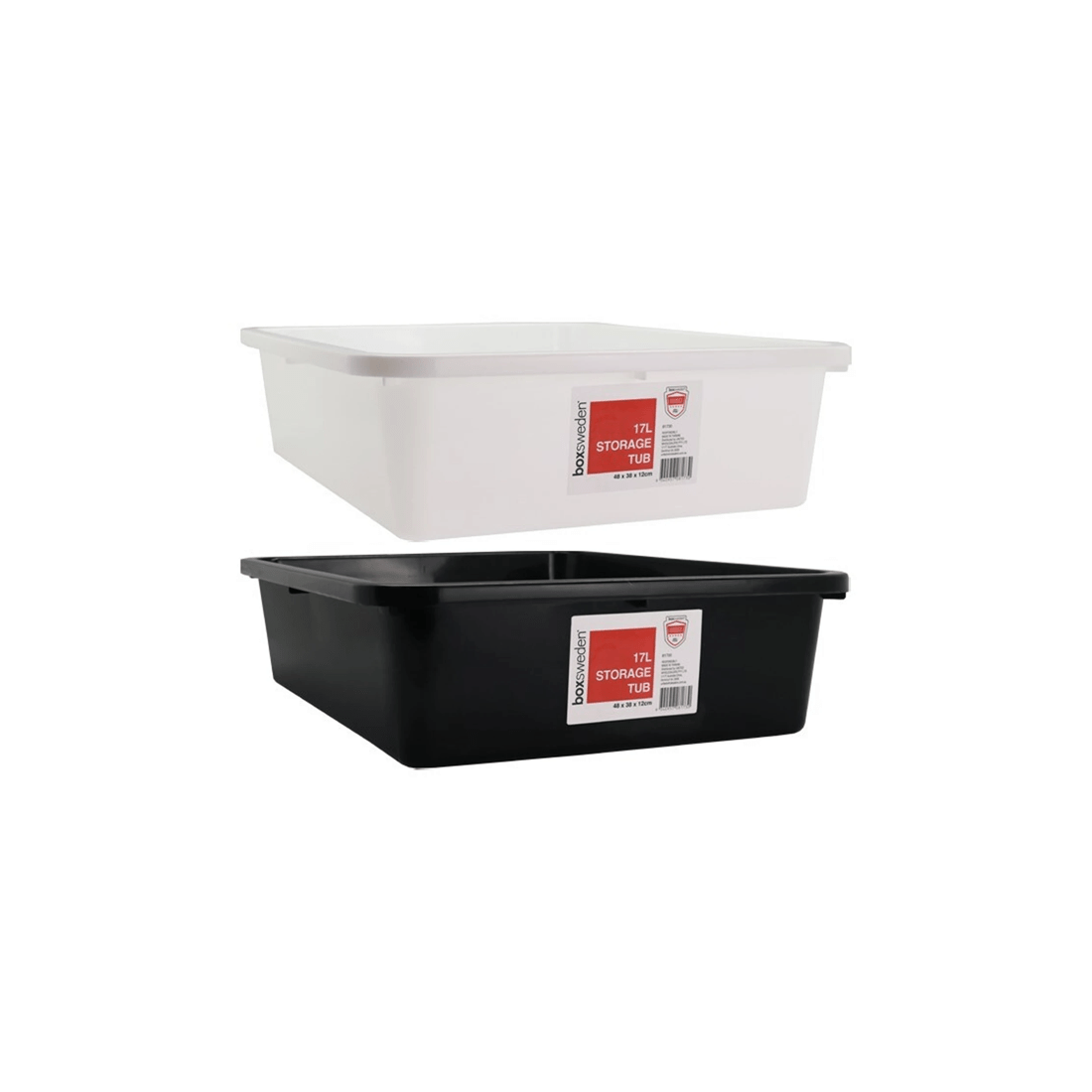 4 Boxsweden 2PK 17L Storage Tub - Storage Container - Durable Storage Bin
 - multi, 4 of 4