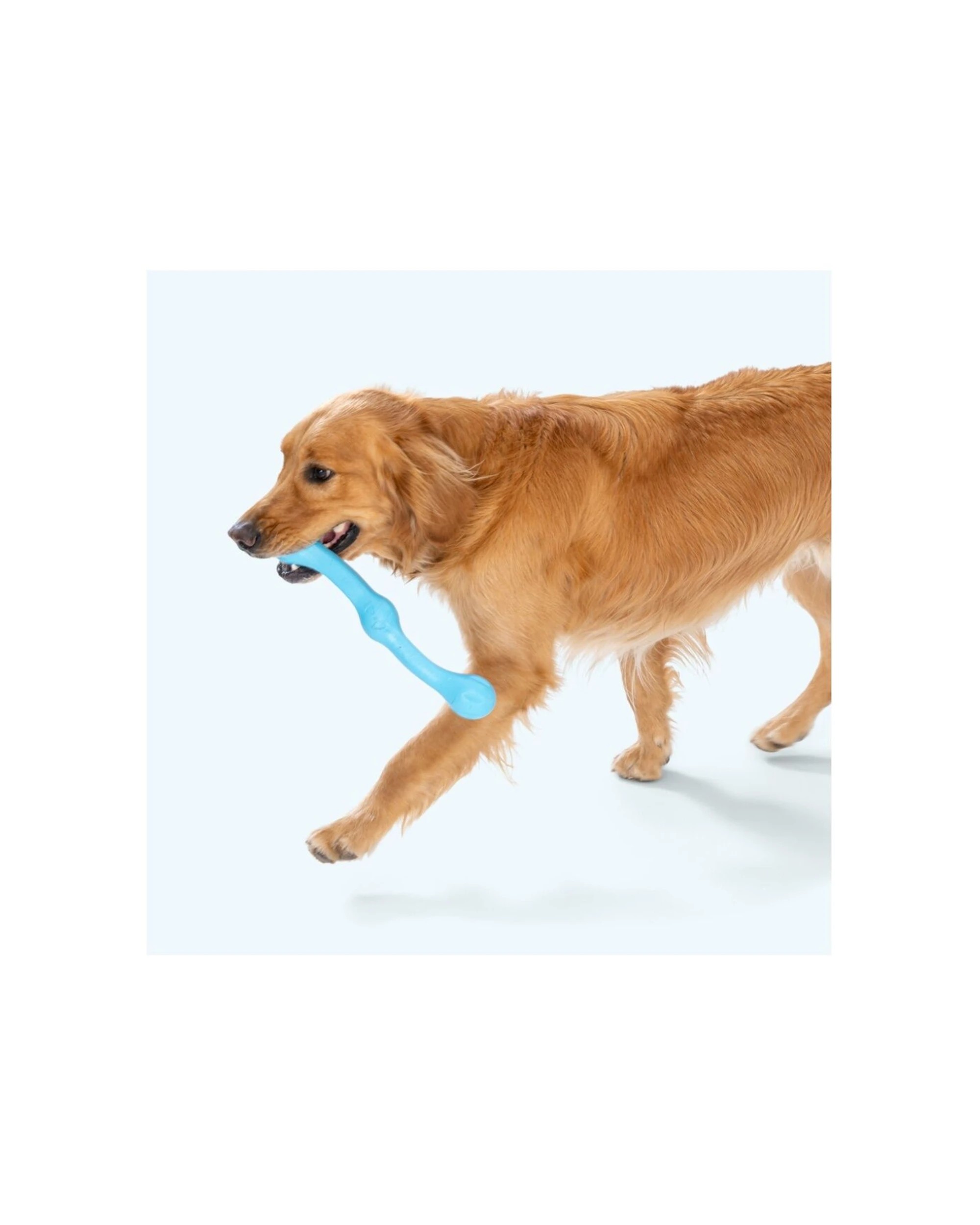 4 West Paw Zwig Pet Dog Fetch Throwing Soft Chew Toy Floatable Non-Toxic Zogoflex - Blue, 4 of 4
