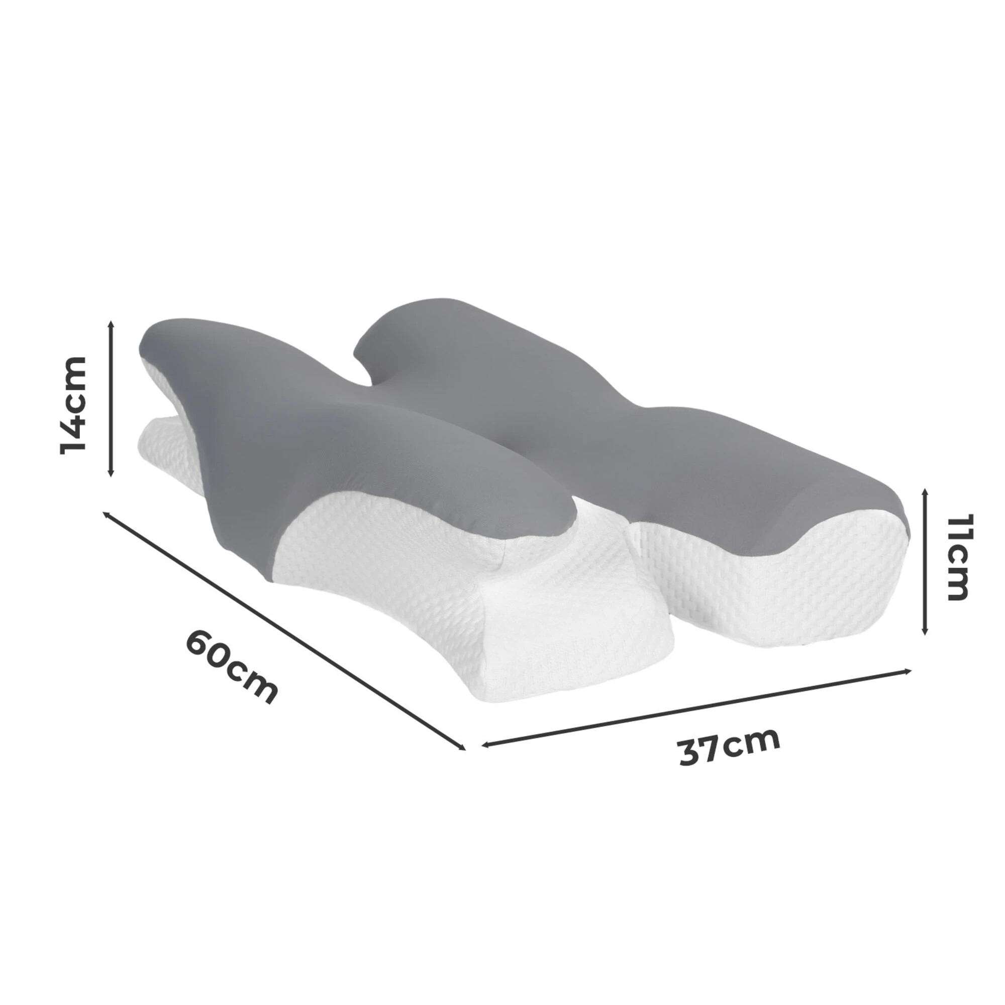 3 Dreamz Memory Foam Pillows With Removable Pillowcase, 3 of 5