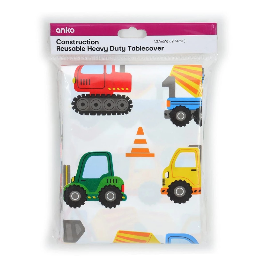 3 Construction Reusable Heavy Duty Tablecover, 3 of 3