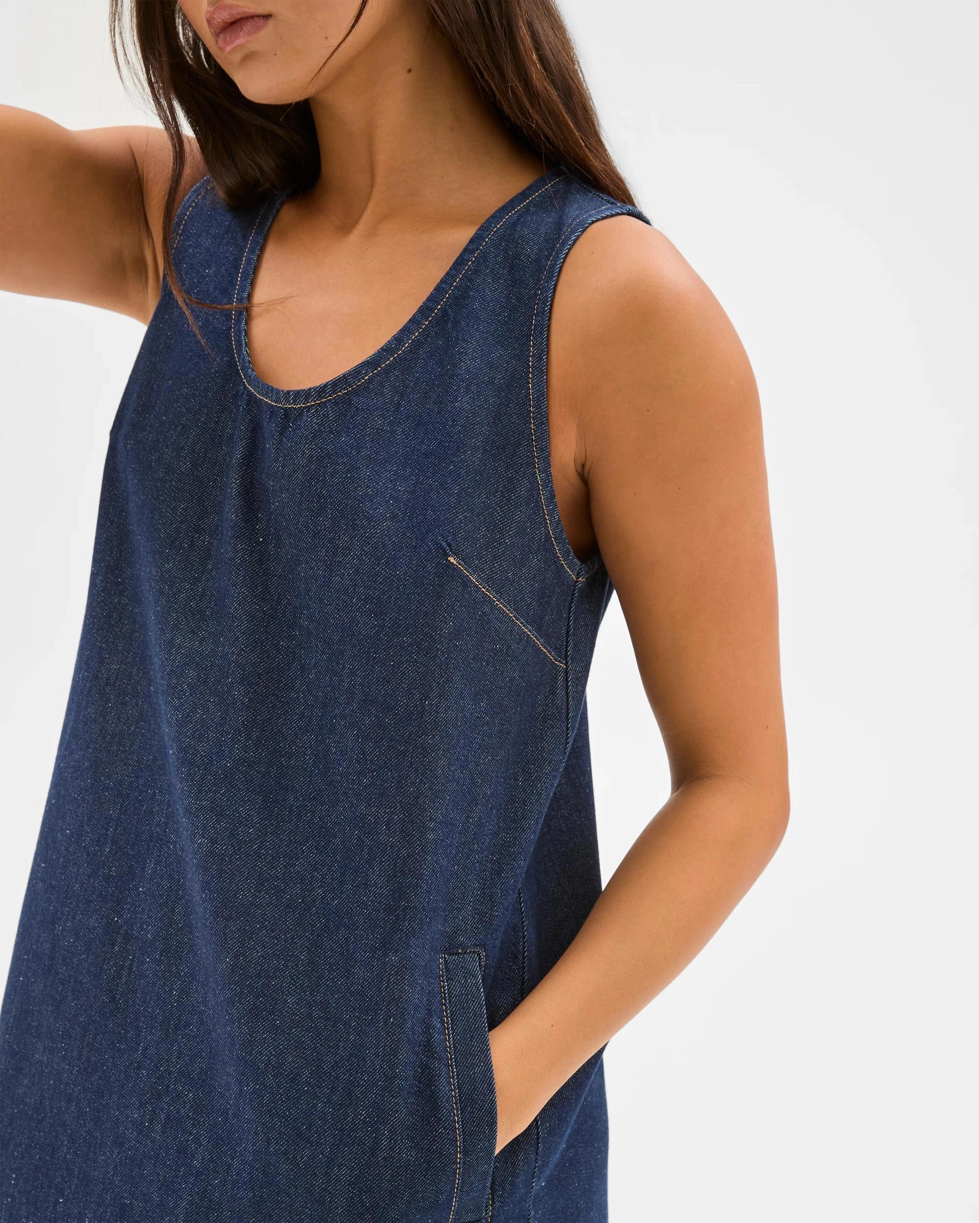 3 Denim Shift Dress - Lily Loves INDIGO, 3 of 7