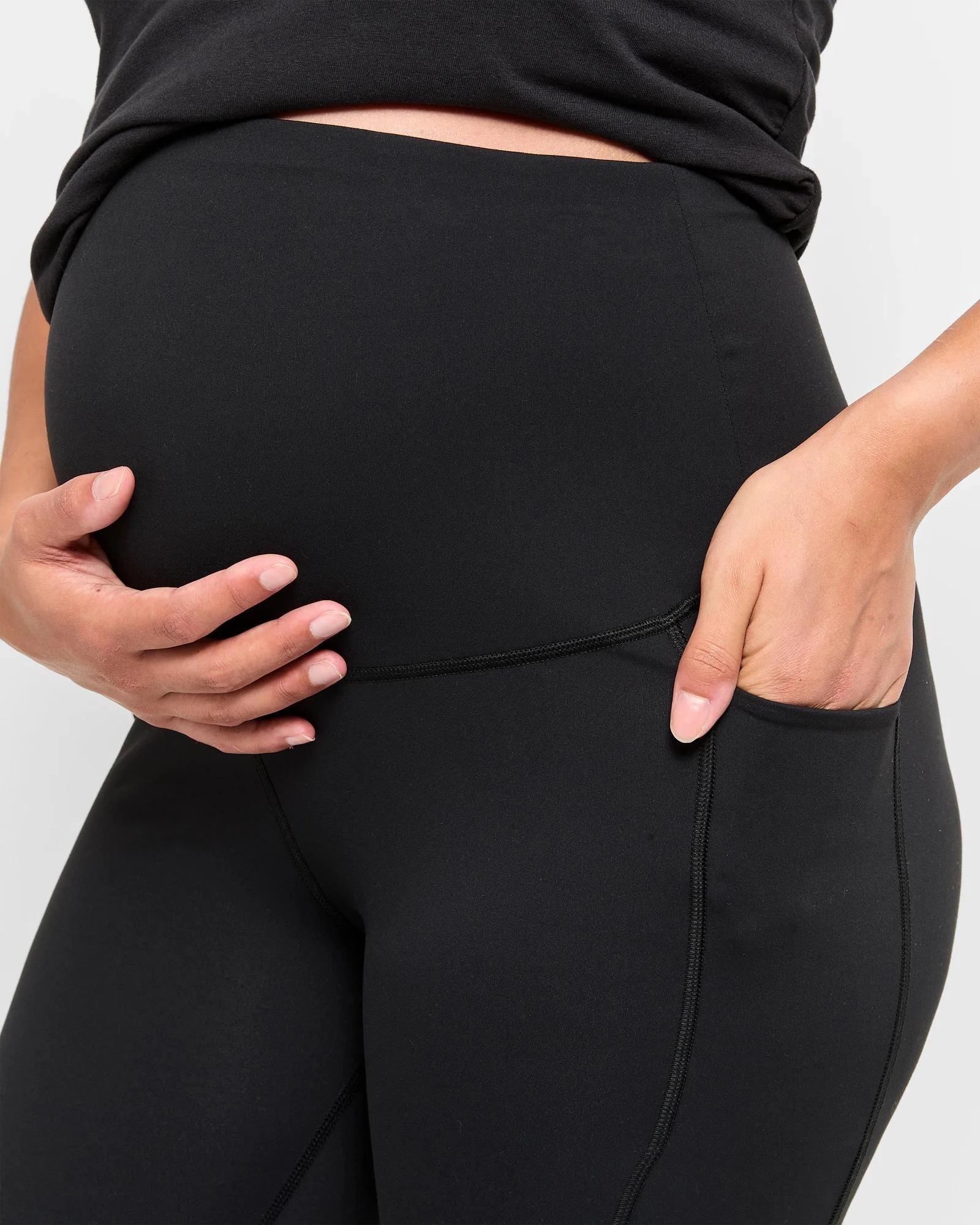 5 Target Maternity Active 7/8 Length Studio Soft Leggings BLACK, 5 of 5