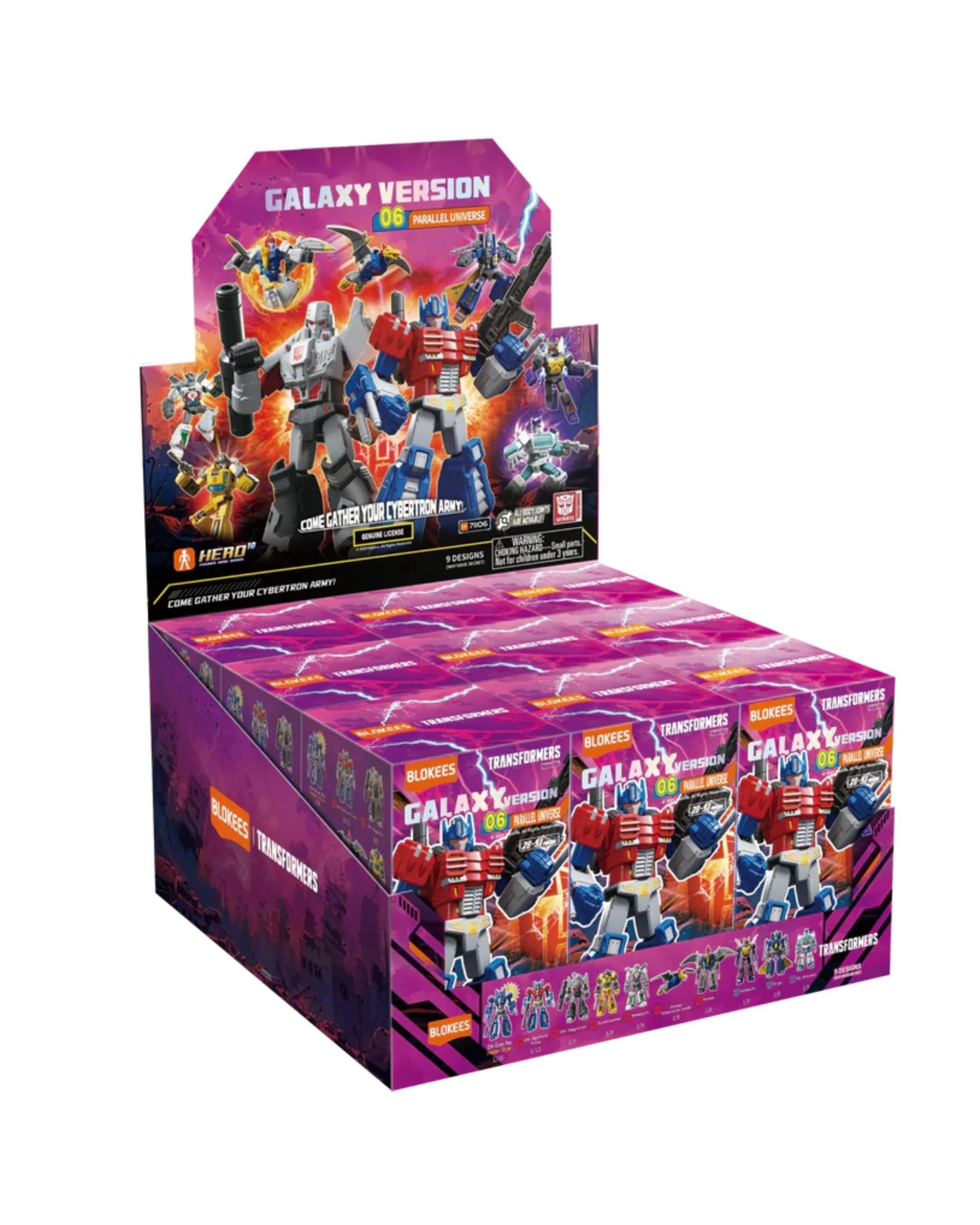 1 Blokees Transformers Galaxy Version 06 The Amazing Miracle Model Kit Blind Box - Set of 9, 1 of 4