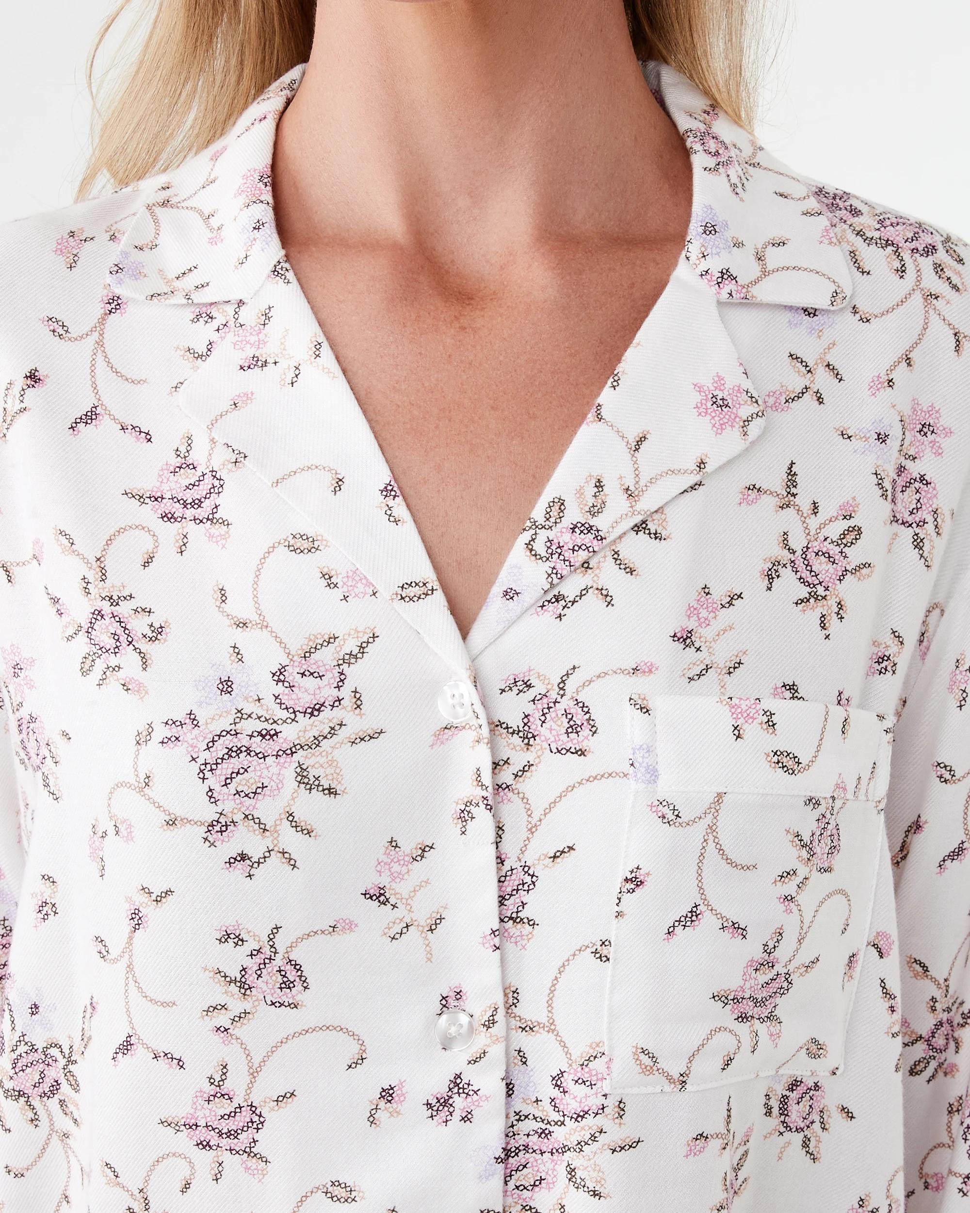 5 Long Sleeve Flannel Nightie Stitch Frl, 5 of 7