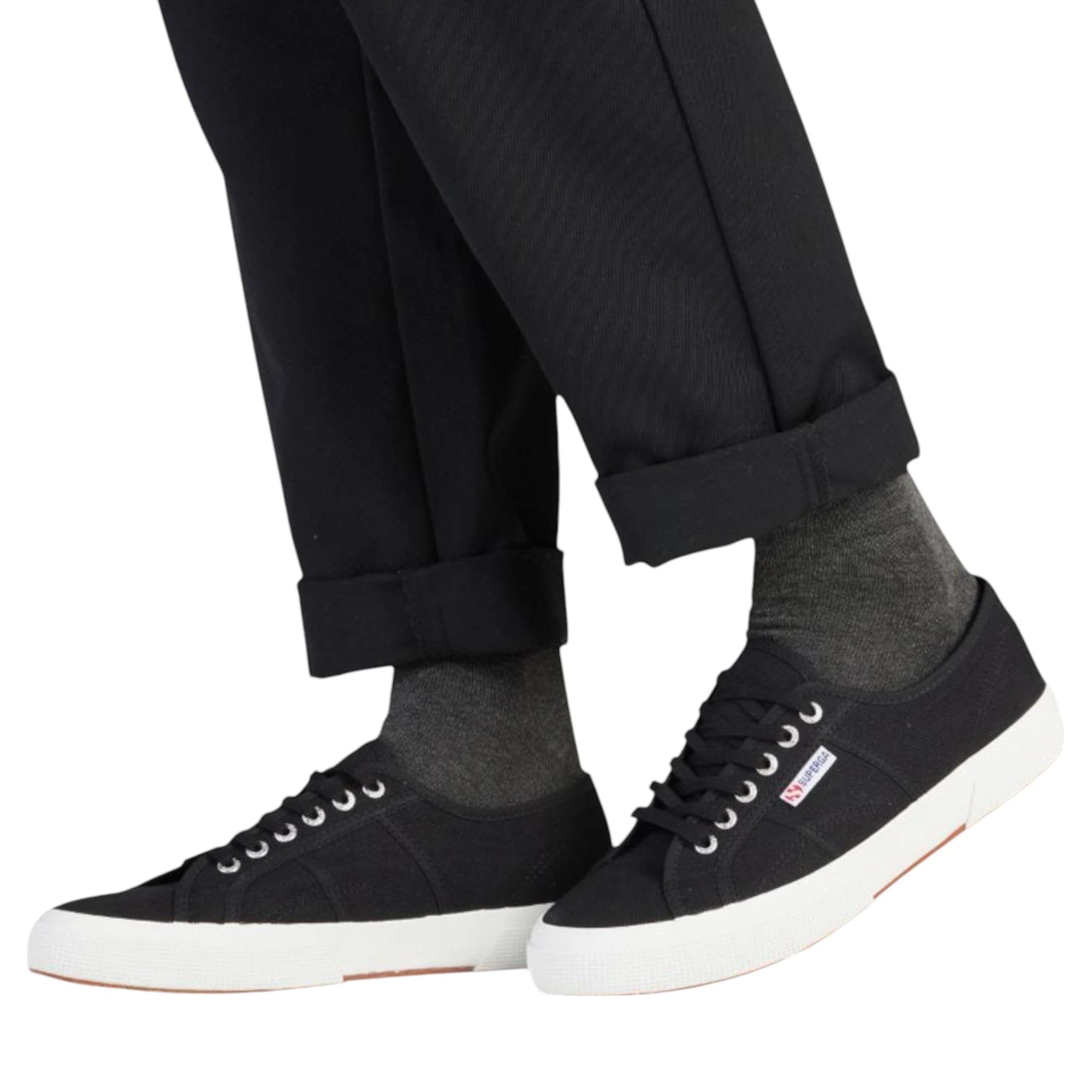 4 Superga Unisex 2750 Cotu Classic Black Casual Shoes BLACK/WHITE, 4 of 7