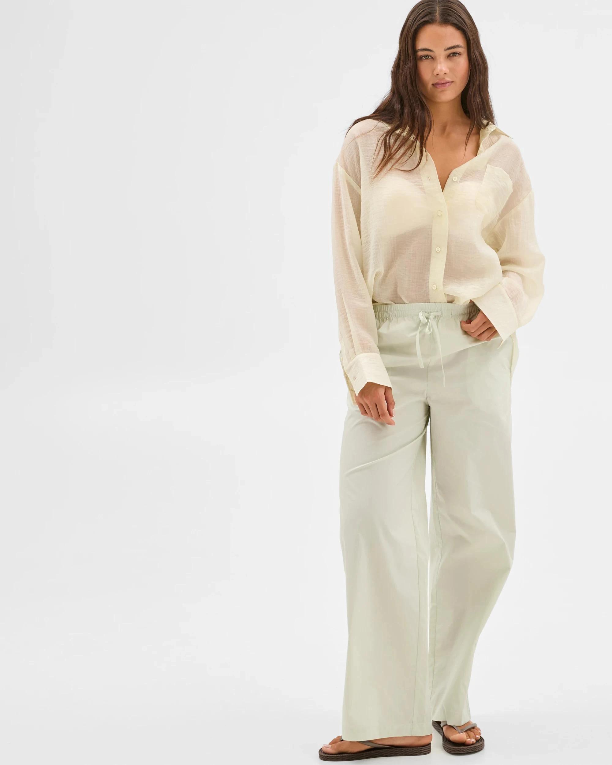 3 Lily Loves Poplin Pants PISTACHIO, 3 of 6