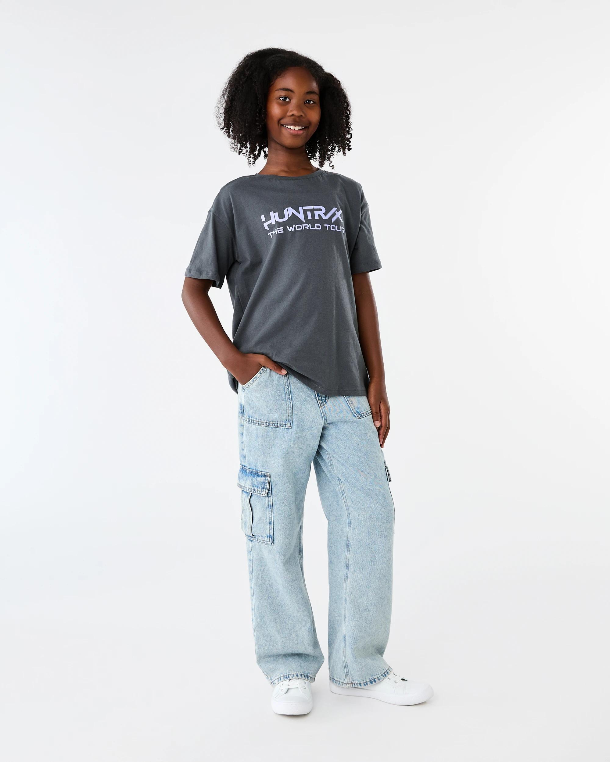 7 KPop Demon Hunters License Oversized T-shirt Grey Dh, 7 of 8