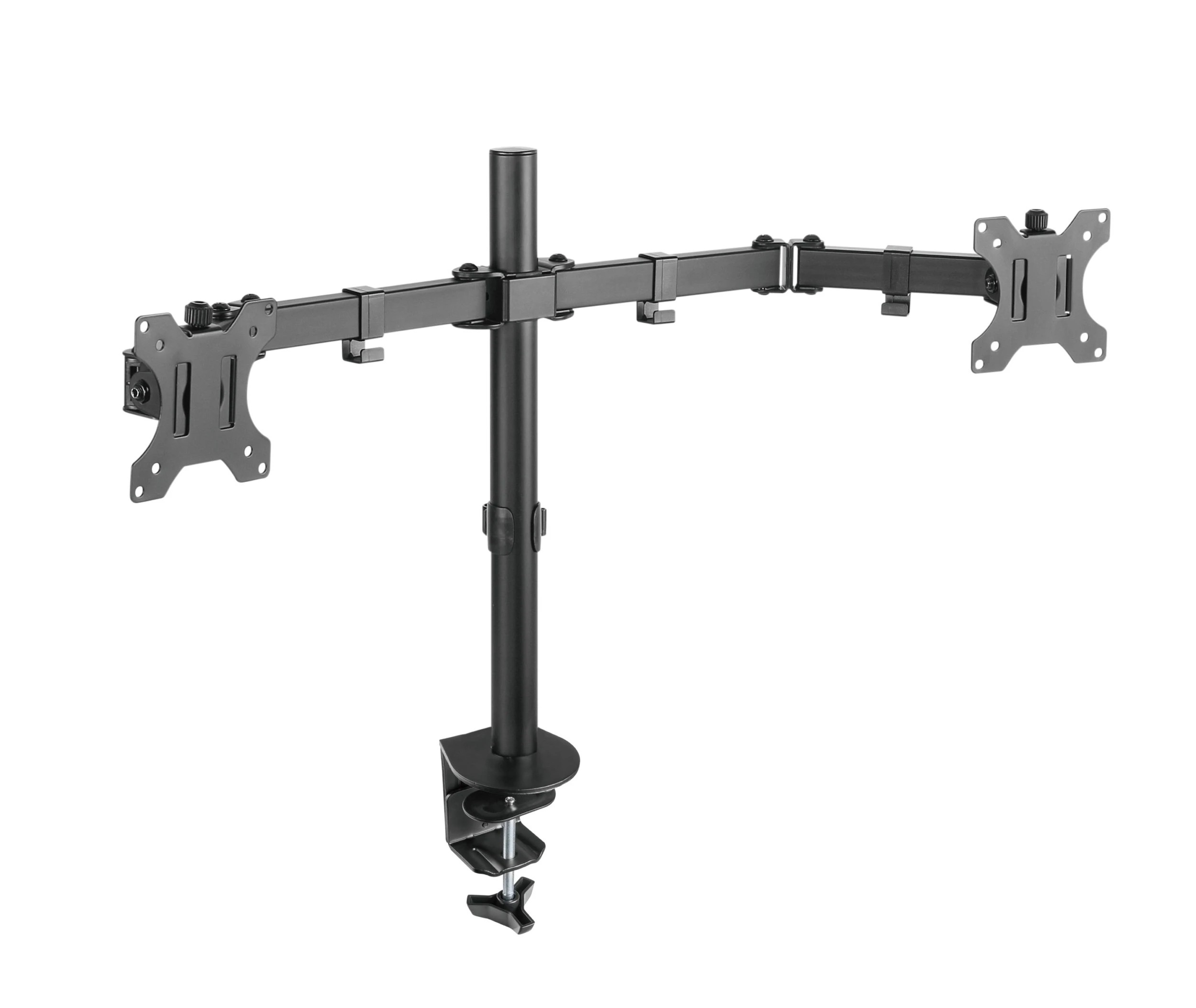 1 Brateck Double Joint Articulating Steel Dual Monitor Arm 13’’-32’’, 1 of 10