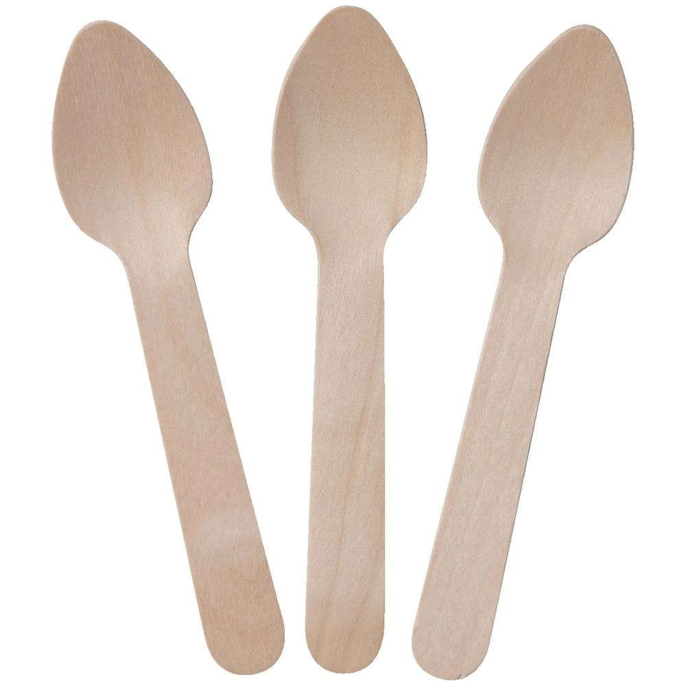 5 J.Burrows Wooden Spoons 108mm 100 Pack, 5 of 5