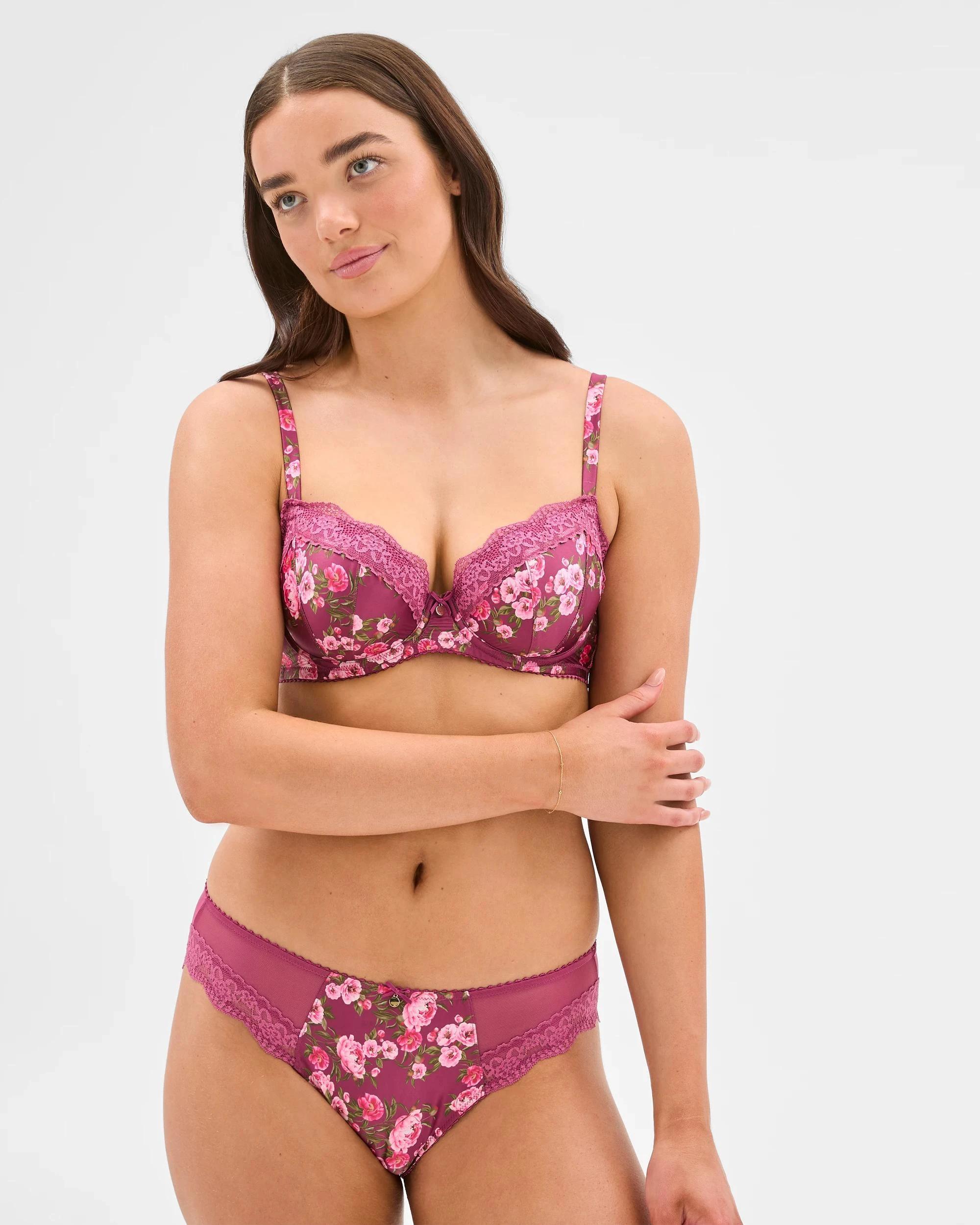 5 Target Woman Wren Padded Balconette Bra PEONY WINE, 5 of 5