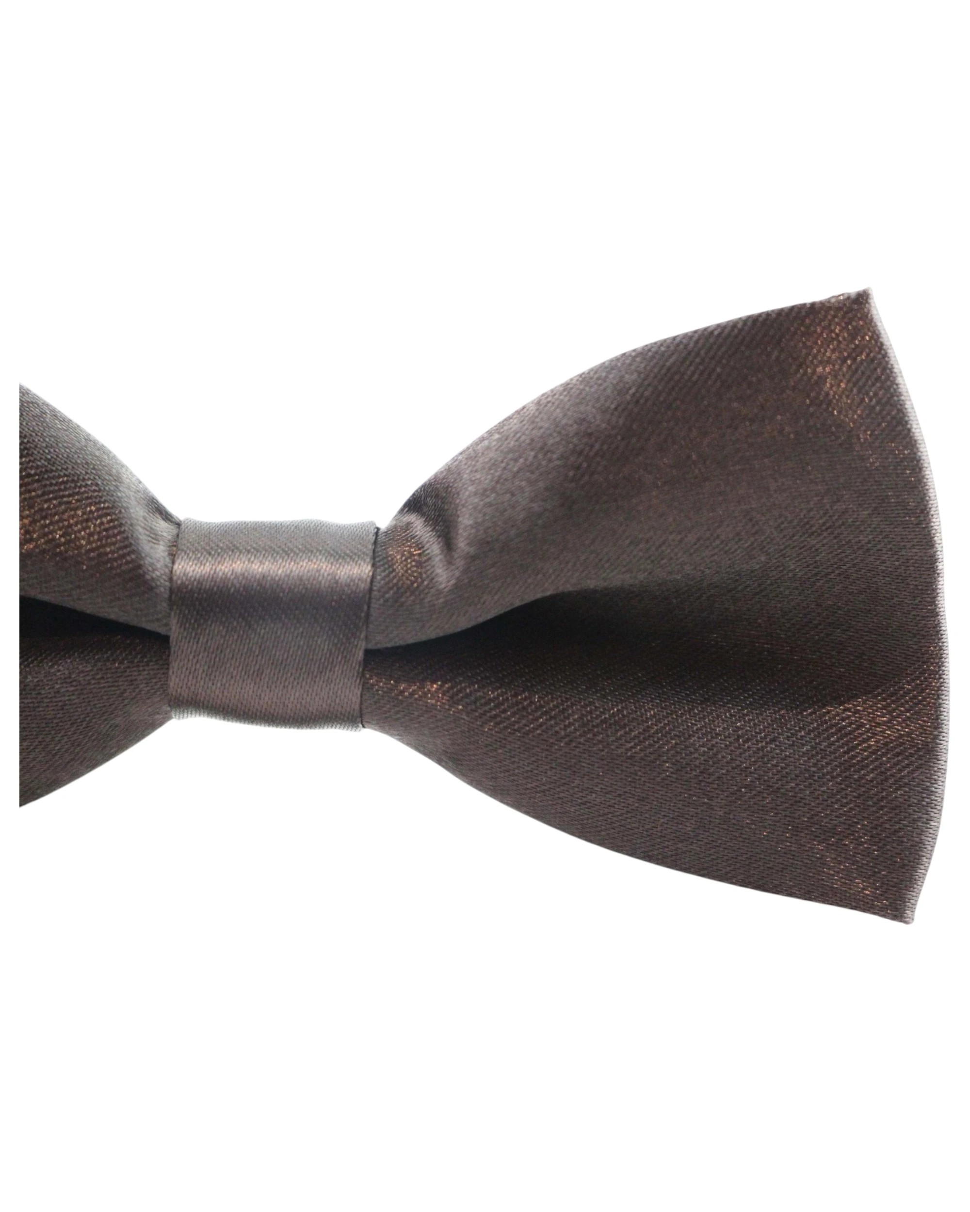 1 Zasel Boys Dark Brown Plain Bow Tie, 1 of 2
