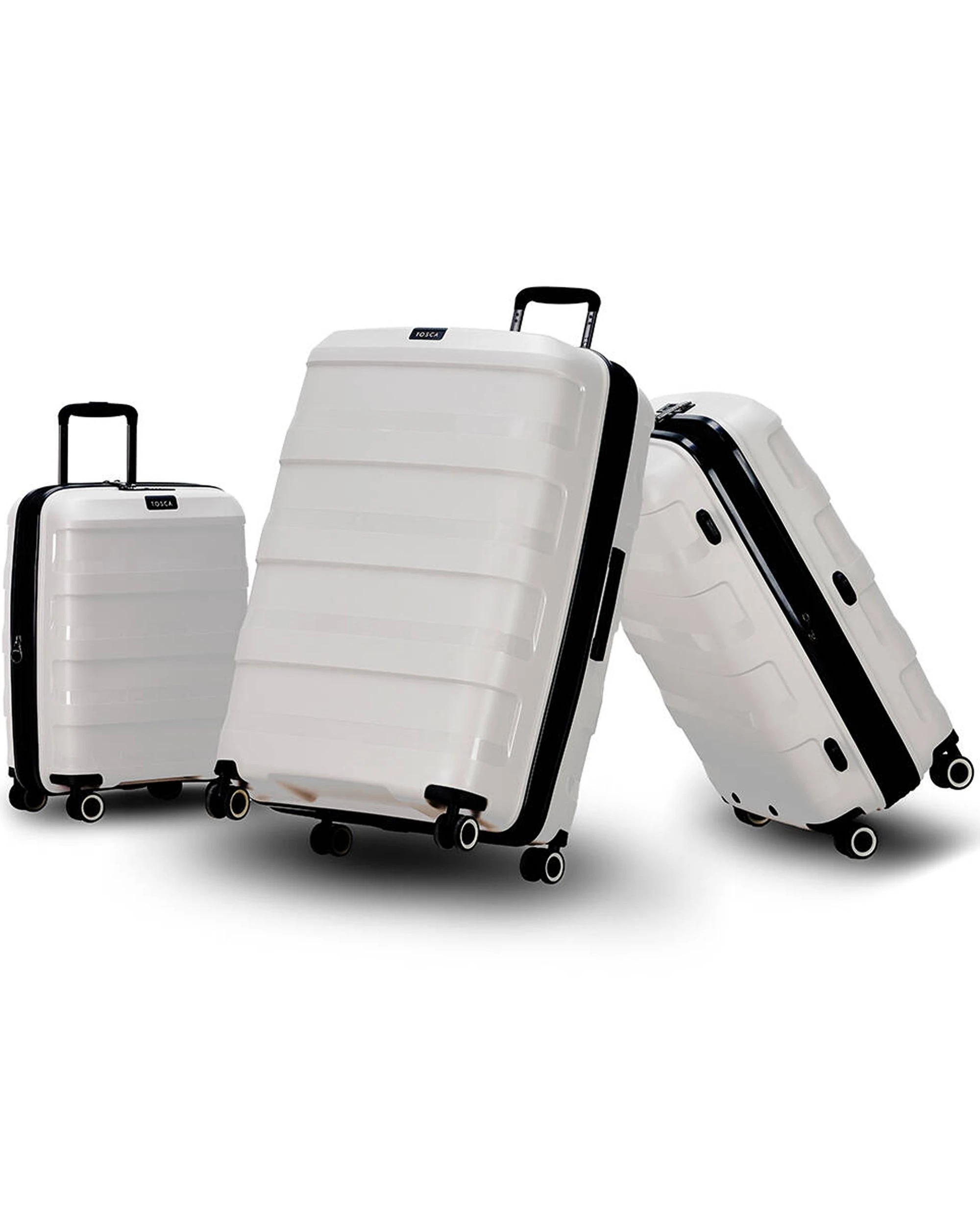 3 Tosca 3Pc Comet Pp Hard Shell Luggage/Suitcase Set - Assorted, 3 of 5