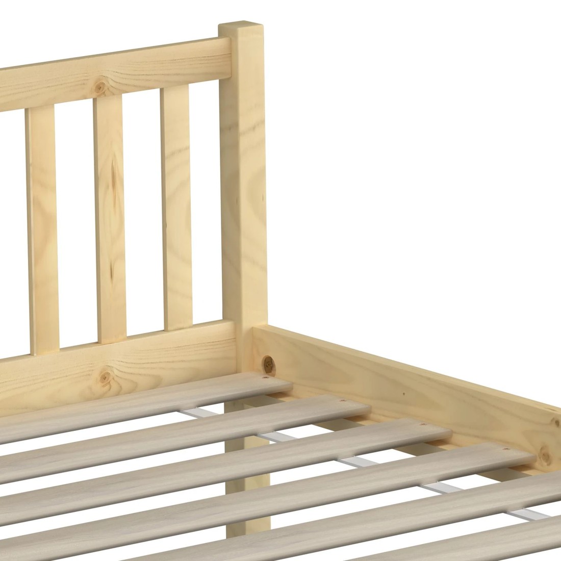 9 Oikiture Bed Frame King Single Size Wood Timber Base Platform Headboard
 - Natural, 9 of 10