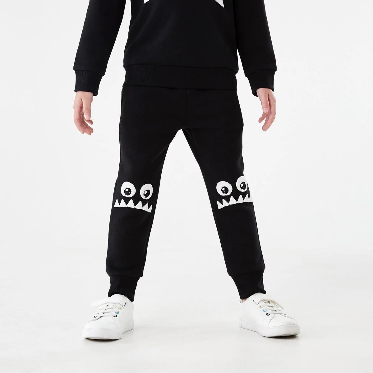 2 Print Trackpants Blk Monst, 2 of 9