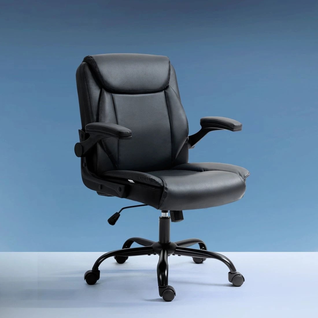 3 Artiss Executive Office Chair Mid Back - Black, 3 of 7
