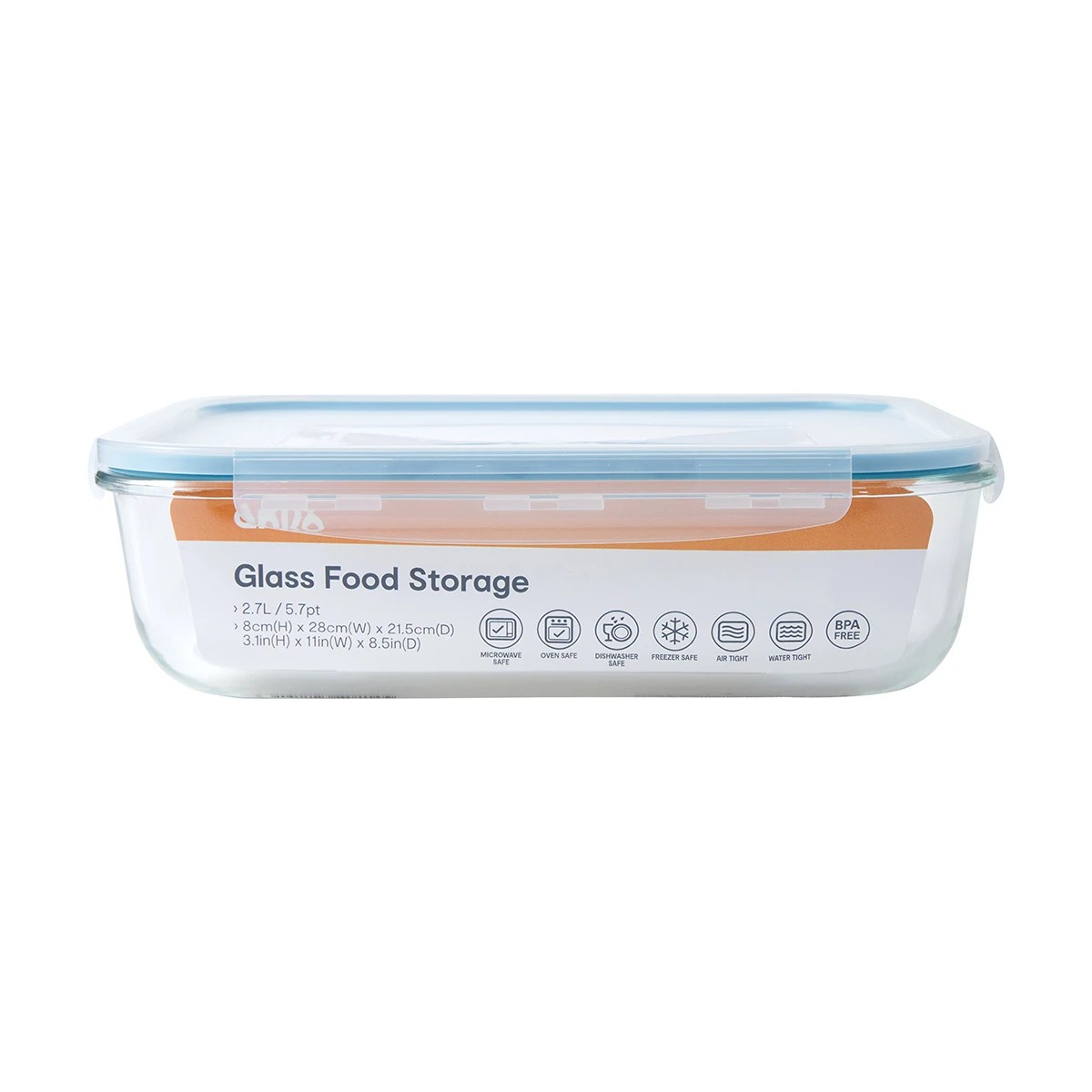3 2.7L Glass Food Storage, 3 of 4