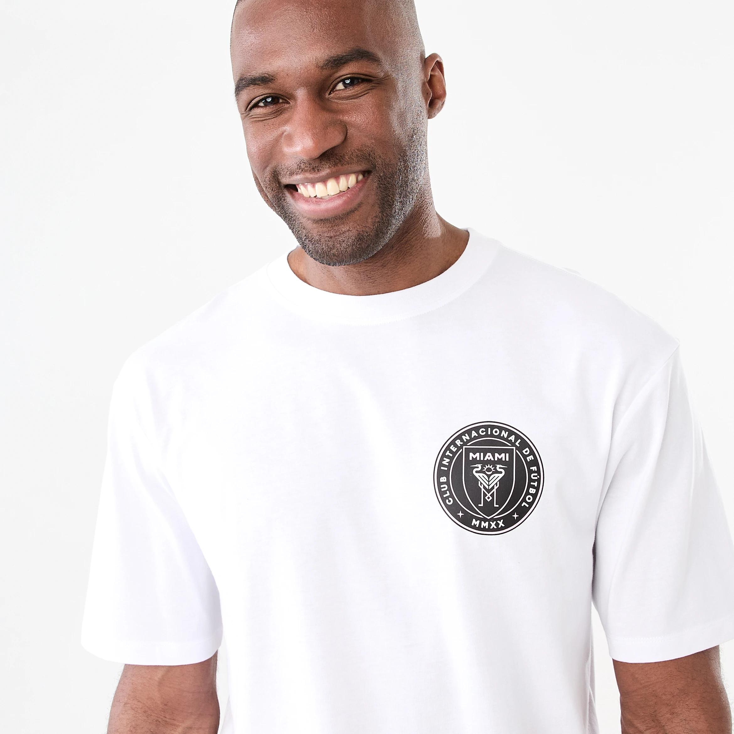 4 Official Inter Miami Adult T-shirt INTER MIAMI WHITE, 4 of 6