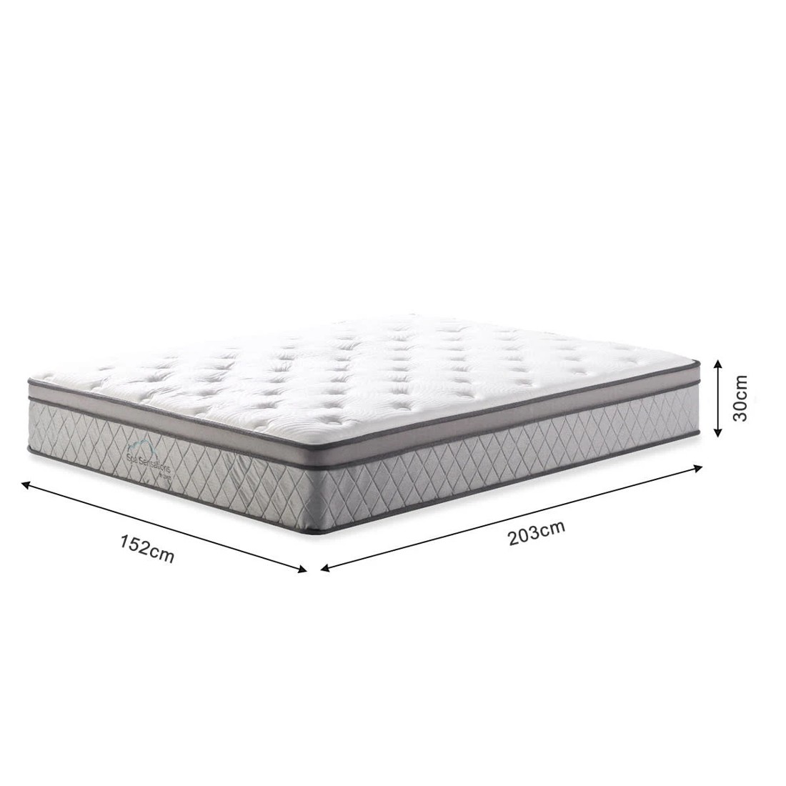 10 Queen Bed Euro Top Pocket Spring Mattress, 10 of 10
