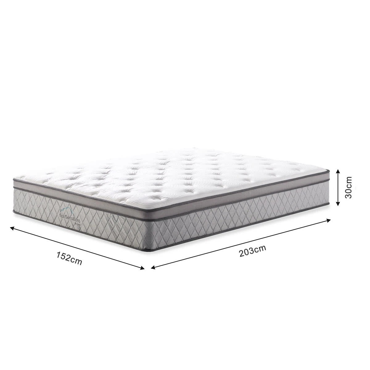 10 Queen Bed Euro Top Pocket Spring Mattress, 10 of 10