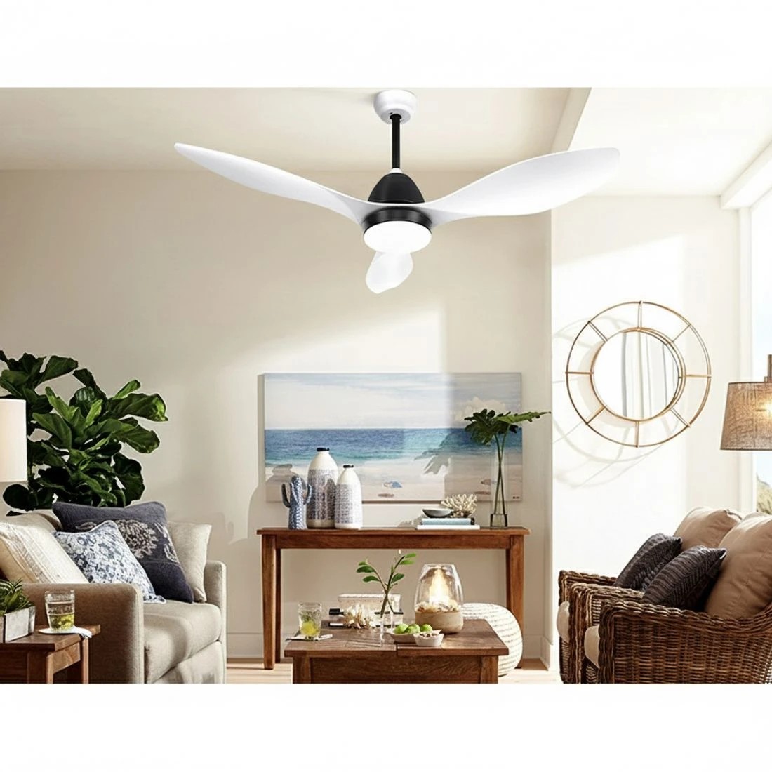 7 Devanti 48'' Ceiling Fan DC Motor w/Light w/Remote - Multi, 7 of 7