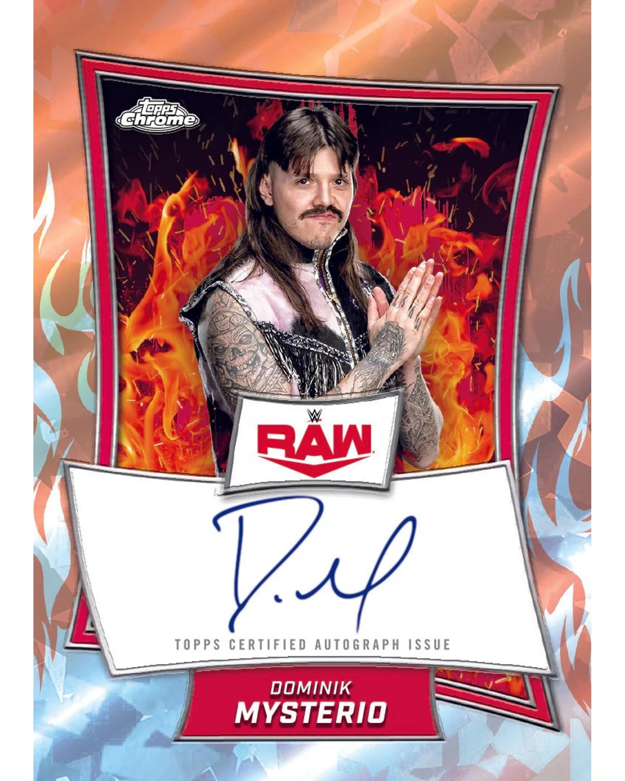 10 Topps 2025 Chrome WWE Wrestling Sapphire Edition Hobby Pack, 10 of 10