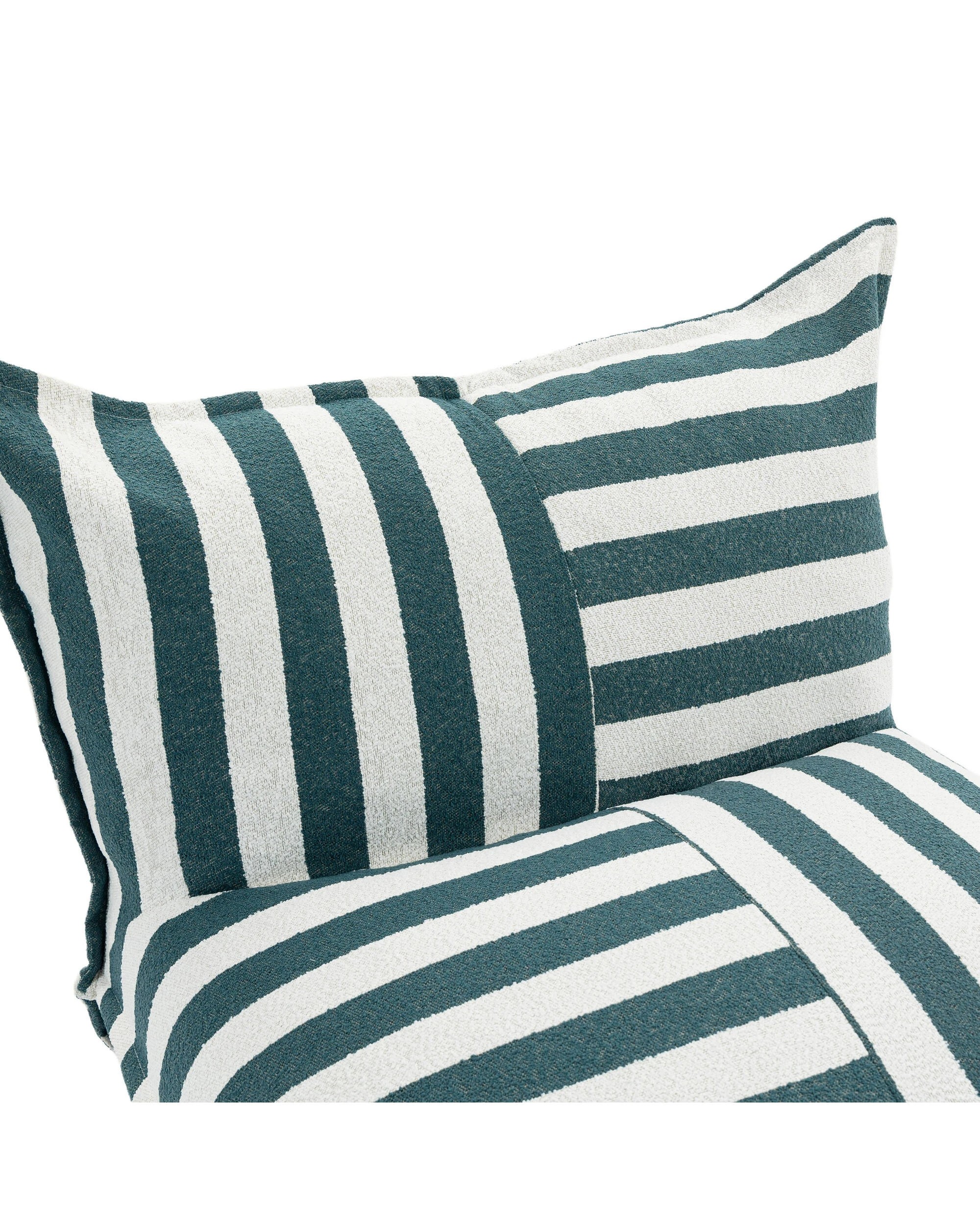 5 IHOMDEC L-Shape Outdoor Boucle Compression Sofa Green&White - Green, 5 of 9