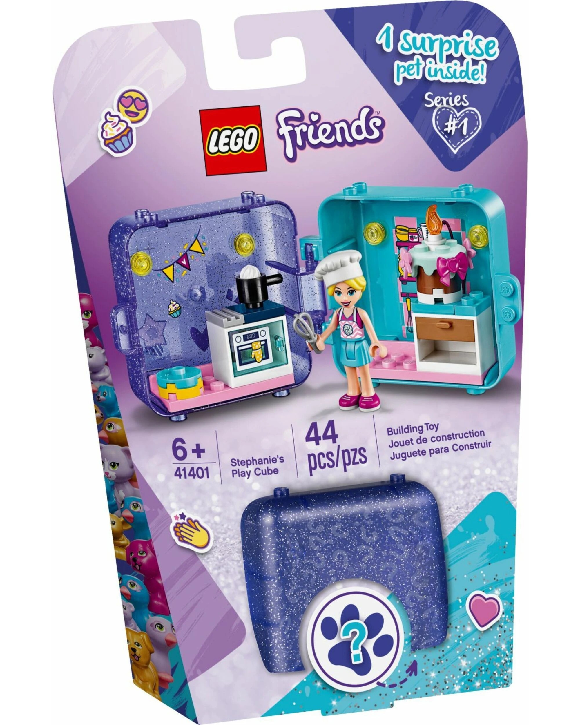 1 LEGO 41401 Stephanie's Play Cube: Portable Mini Doll Kitchen Set, 1 of 4