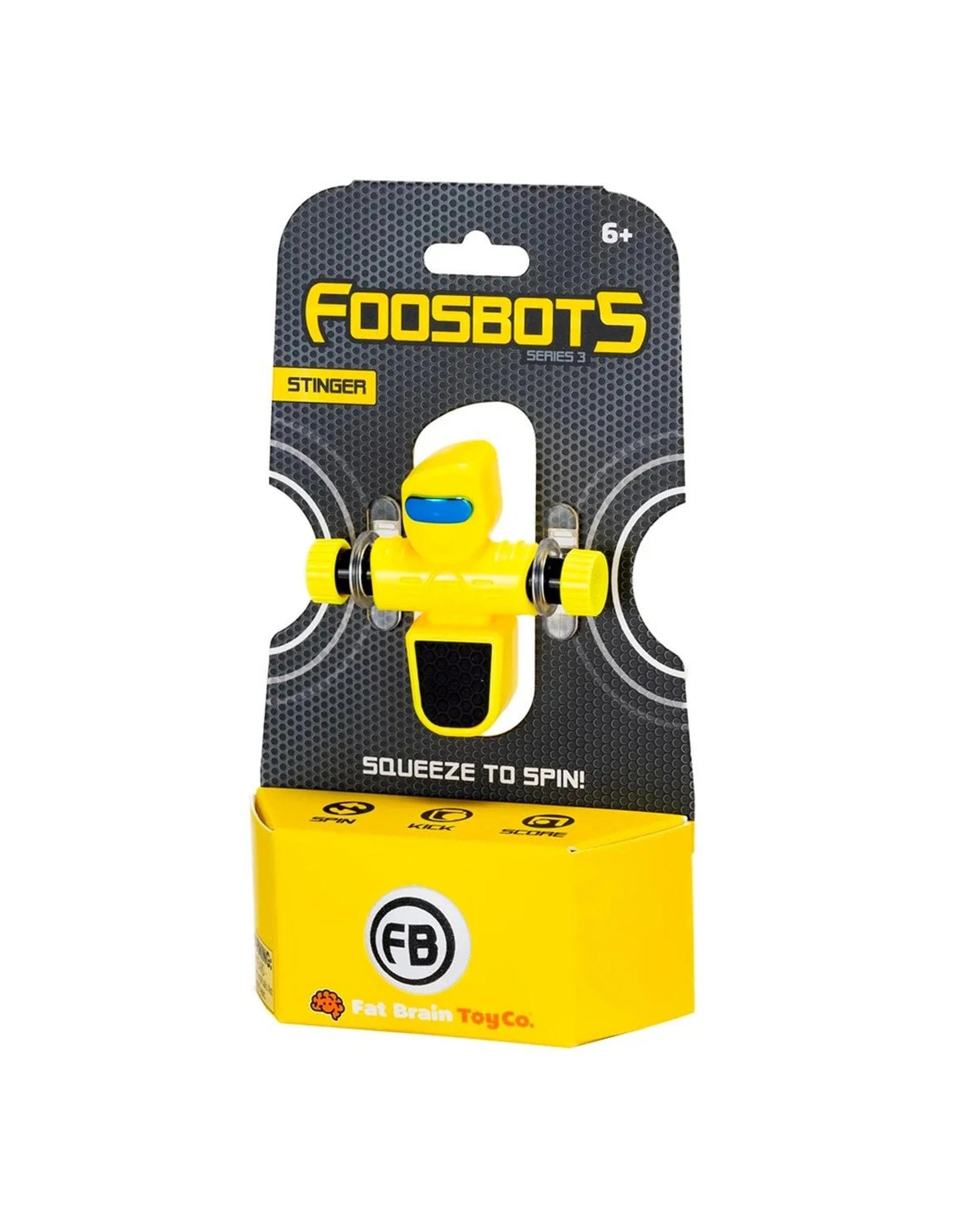 1 Fat Brain Toy Co Foosbots Series 3 Stinger - Yellow, 1 of 4