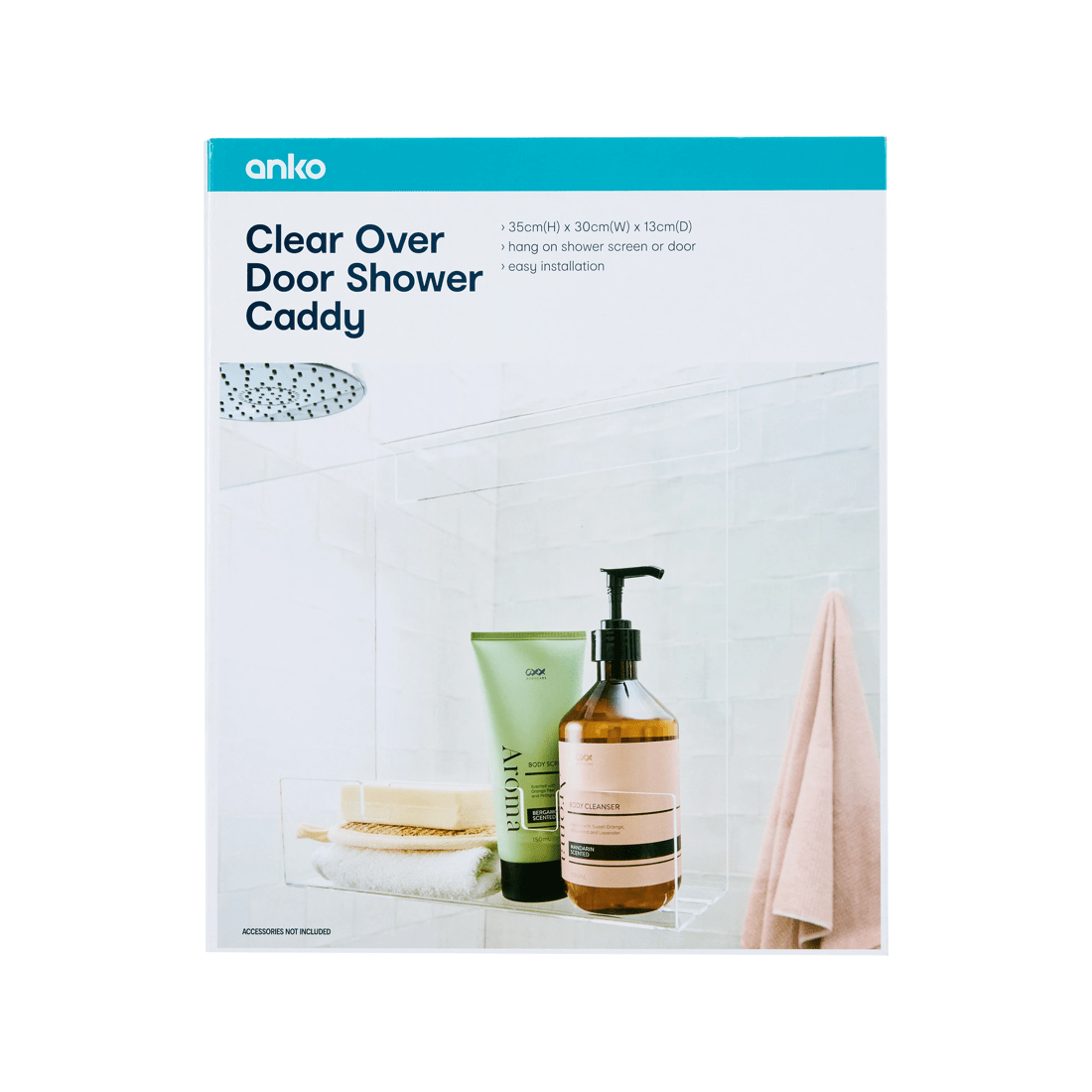 6 Clear Over Door Shower Caddy, 6 of 6