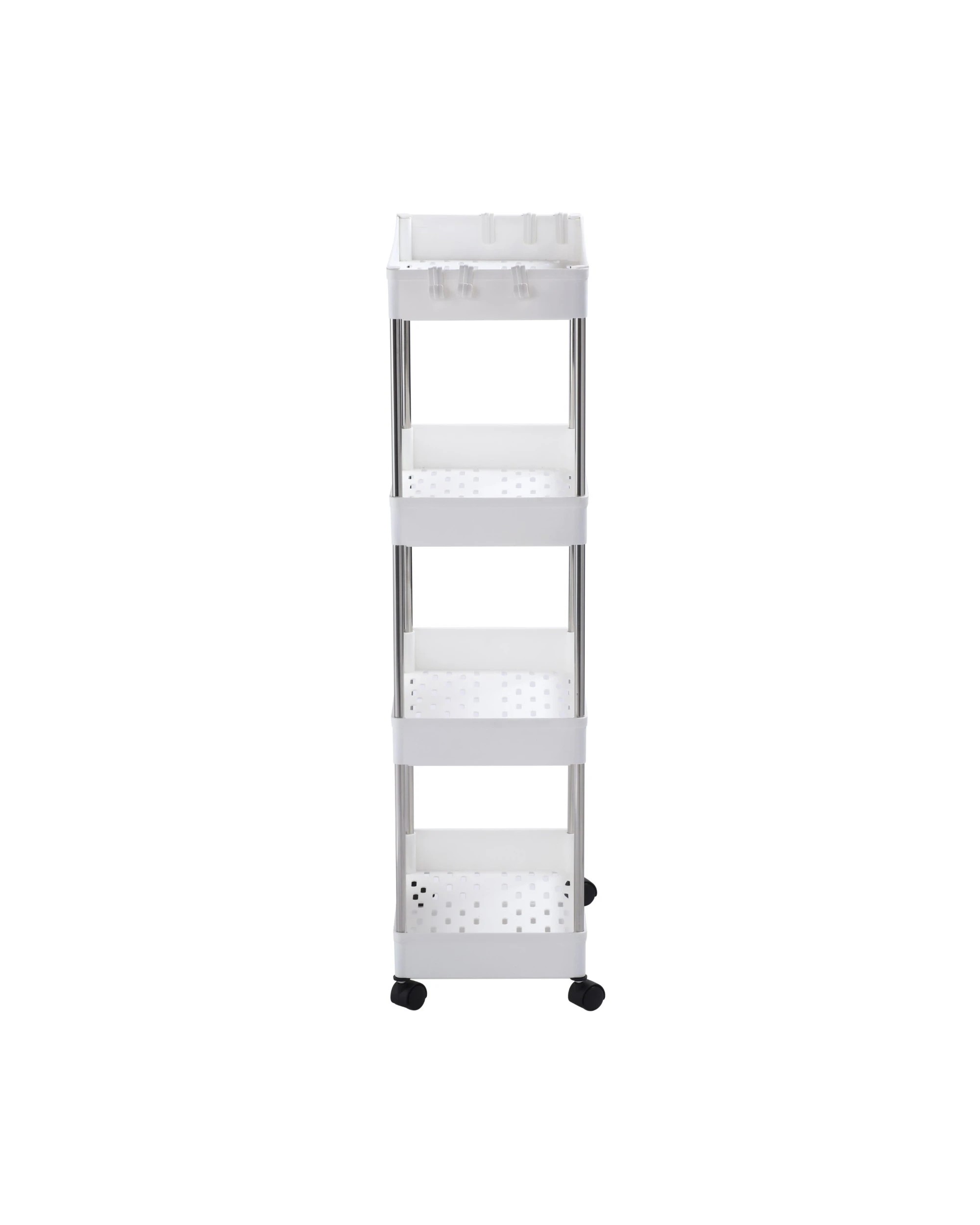 4 Sherwood Home 4 Tiers Organiser 40x22x86cm - White, 4 of 7