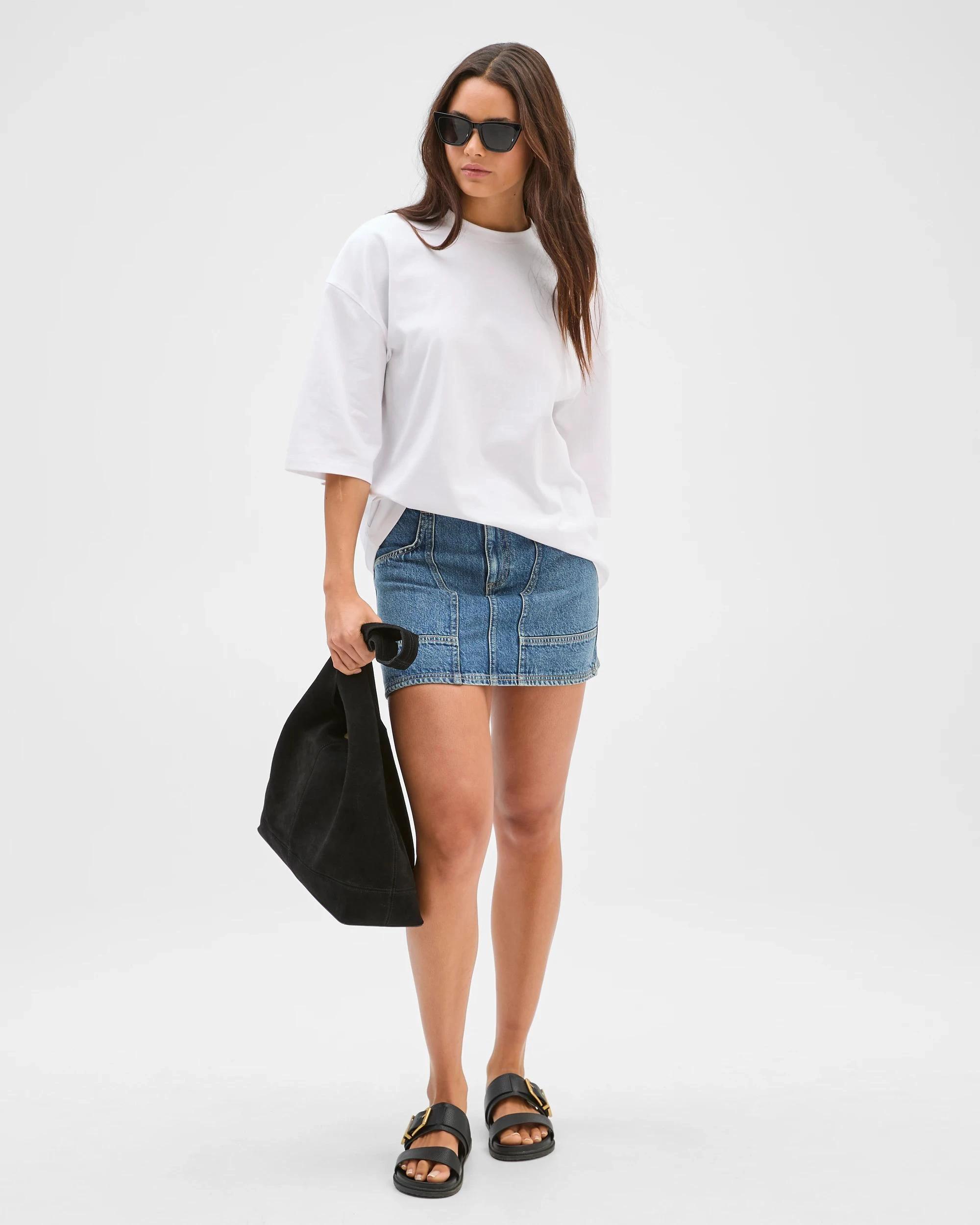 2 Lily Loves Oversized Australian Cotton T-Shirt LILY WHITE, 2 of 6