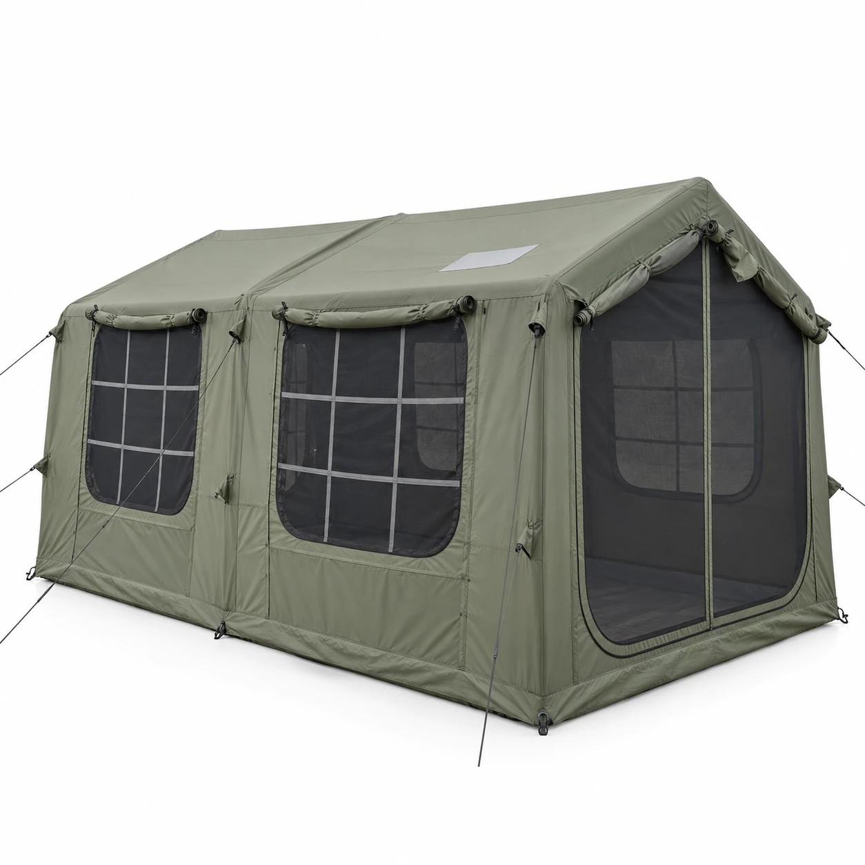 1 Weisshorn Inflatable Cabin Camping Tent Mesh Entry 520x360cm - Green - Green, 1 of 10