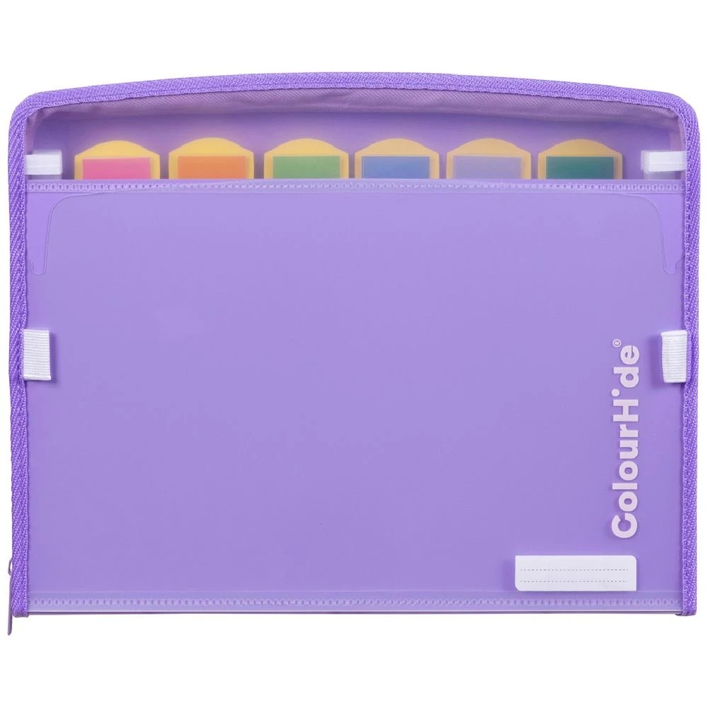 1 Colourhide Zip It Expanding File Lavender, 1 of 3